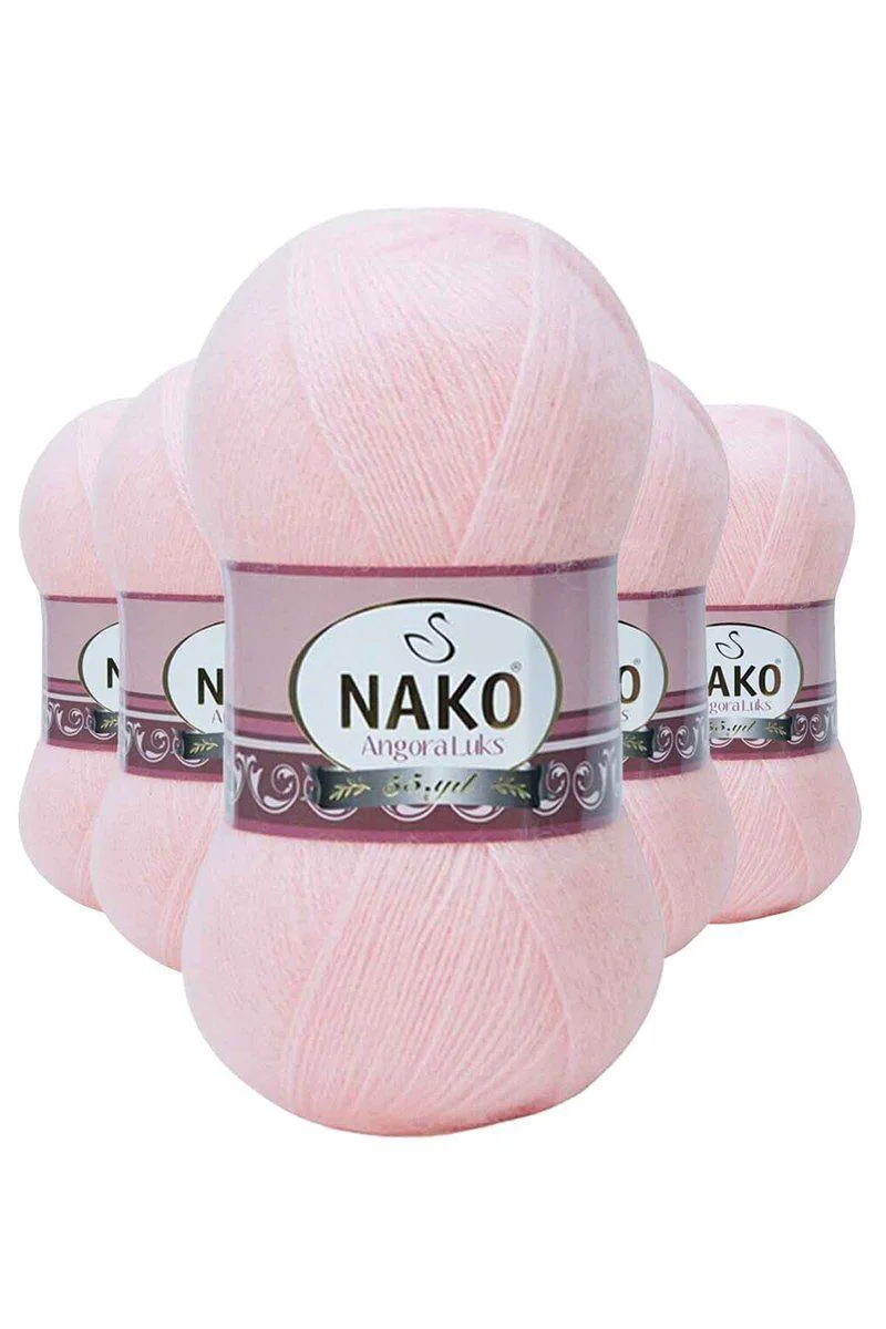 Angora Lüks El Örgü İpi Pembe 11502 - 5'li Paket Premium Örgü İpi Fiyatı, Yorumları ve Özellikleri
