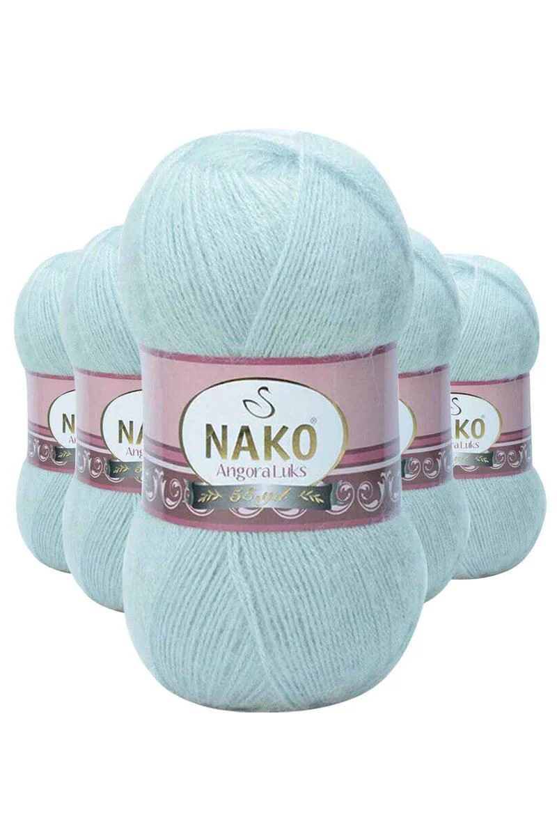 Angora Lüks El Örgü İpi Saraylı Mint - 5'li Paket, 550m, %80 Akrilik %5 Moher %15 Yün Fiyatı, Yorumları ve Özellikleri