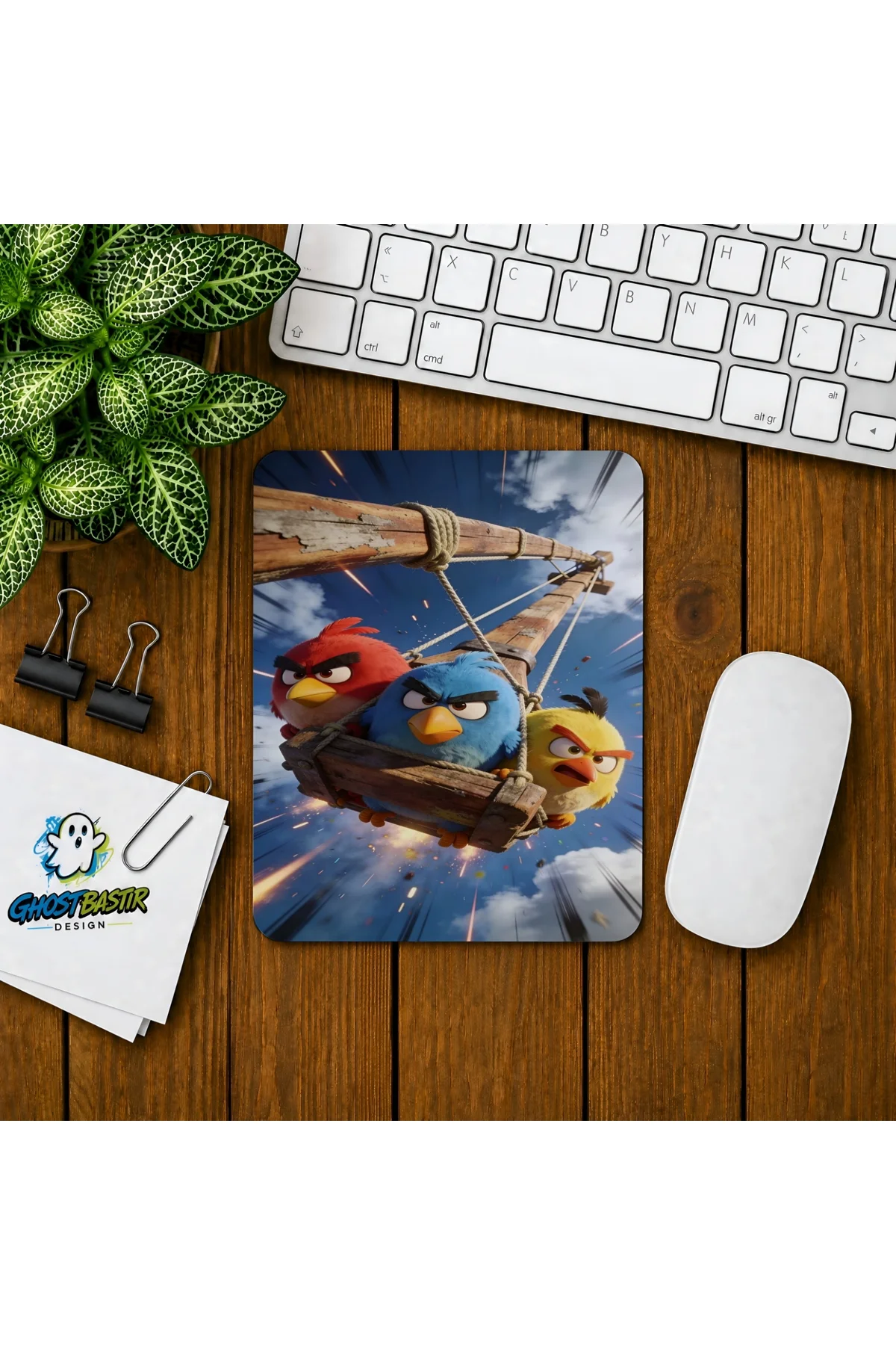 Angry Birds Baskılı Oyuncu Mousepad 011
