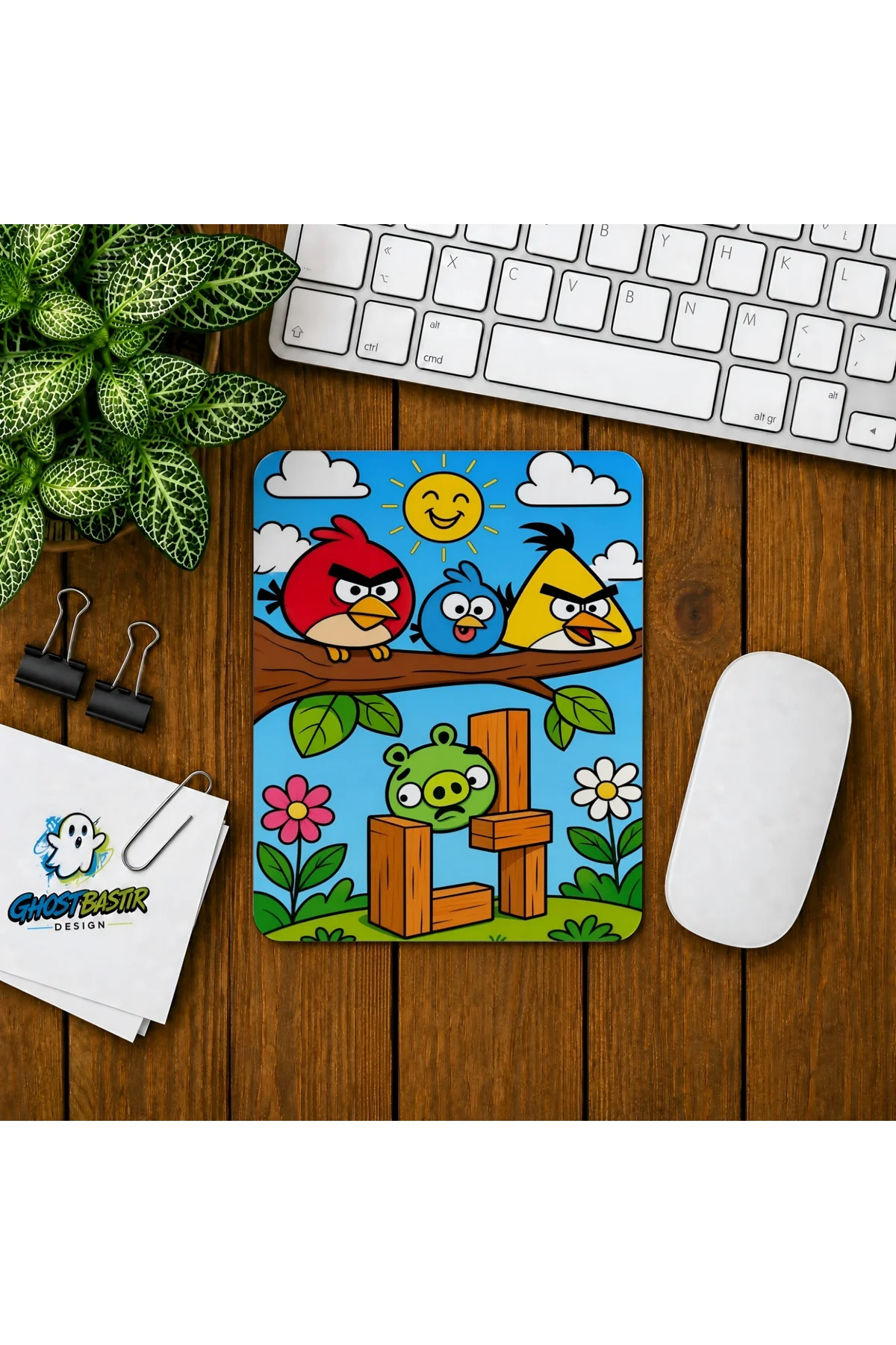 Angry Birds Baskılı Oyuncu Mousepad 009