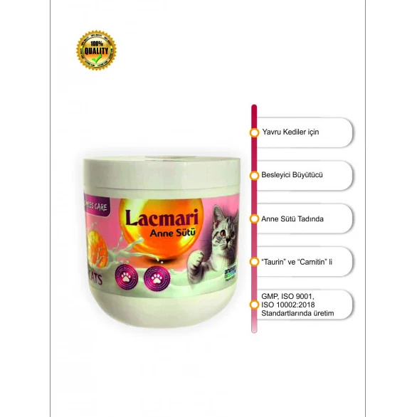 Animari Lacmari cat 200 gr Yru Kediler Için Süt Tozu Fiyatı, Yorumları ve Özellikleri