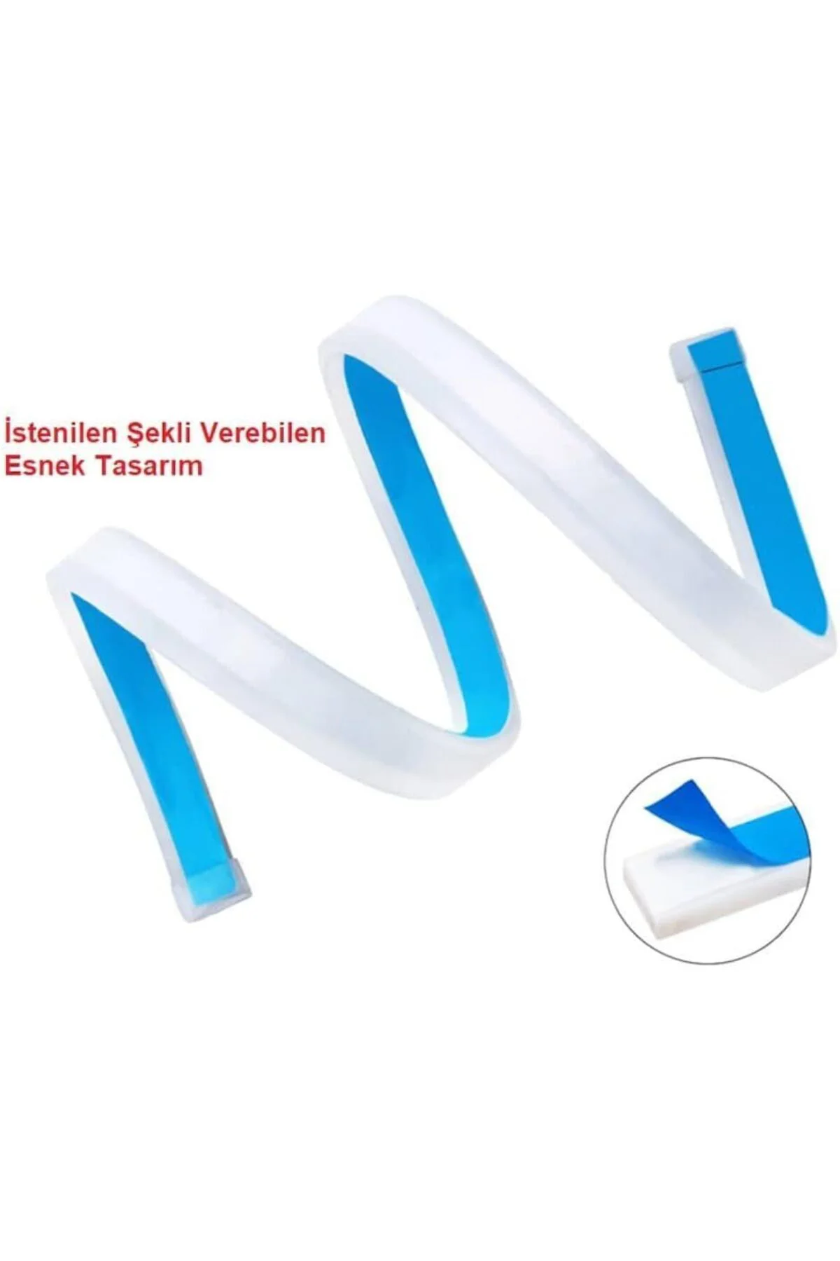 Animasyonlu Turuncu Beyaz Far Üstü Kayan Led 60cm