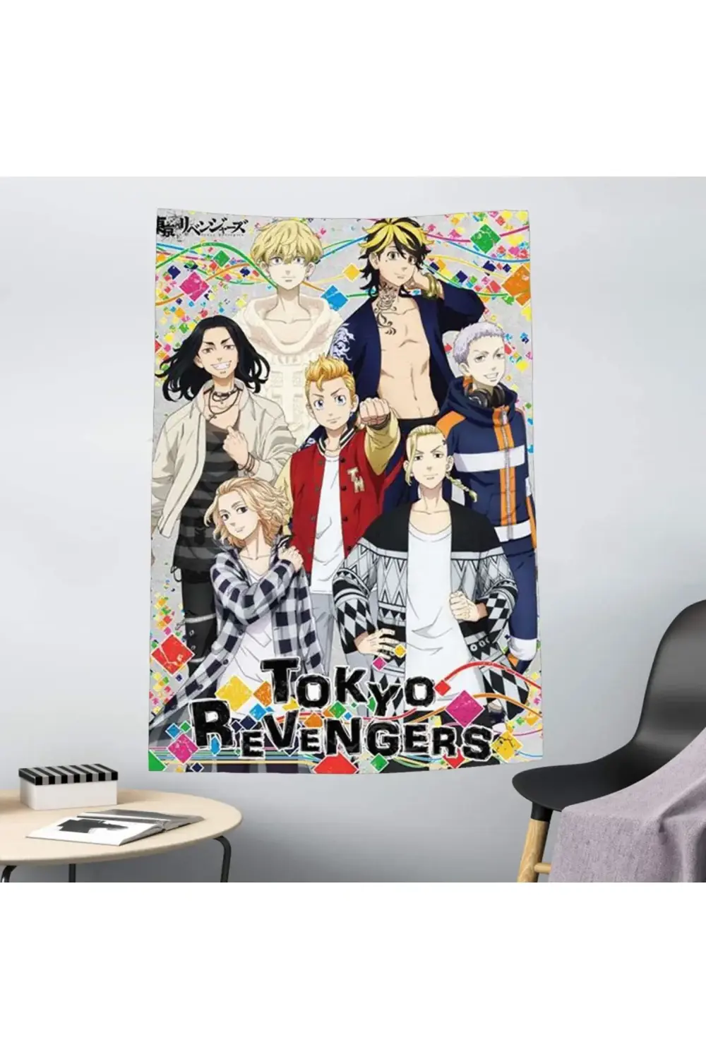 Anime 70 X 100 Cm Tokyo Revengers Colorfull Duvar Halısı