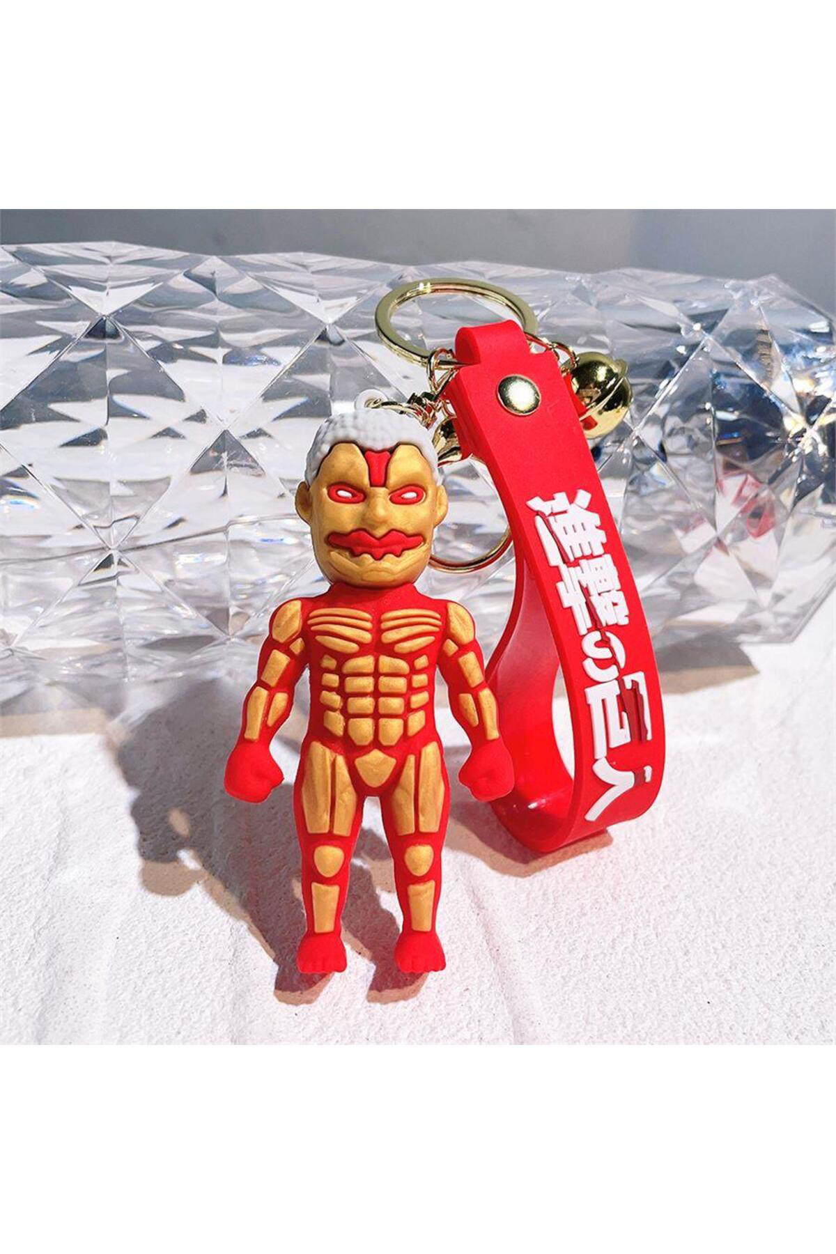 Anime Attack On Titan - Reiner Braun Titan Form Silikon Anahtarlı