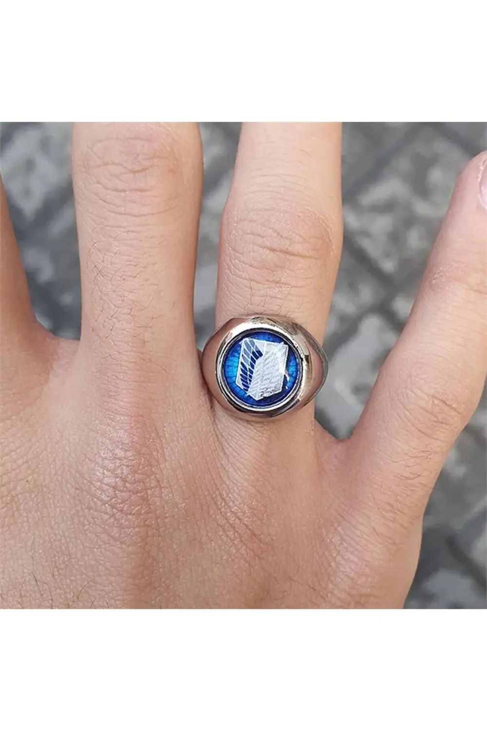 Anime Attack On Titan Logo Ayarlanabilir Yüzük