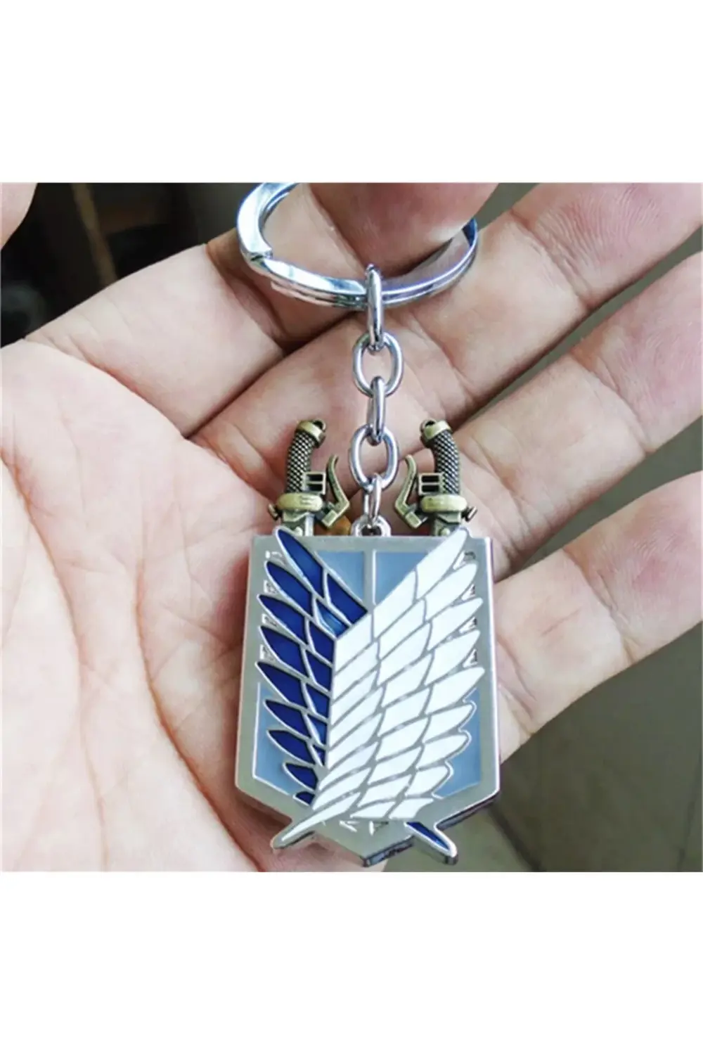 Anime Attack On Titan Wings Of Liberty & Kılıç Anahtarlık