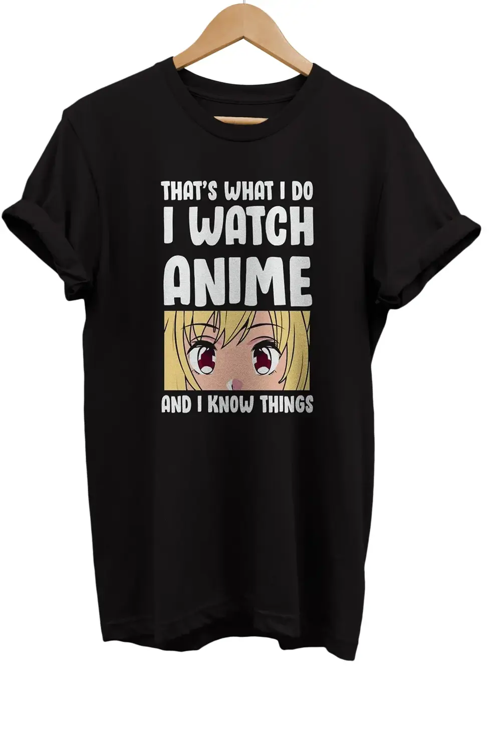 Anime Baskılı %100 Pamuk Oversize T-shirt