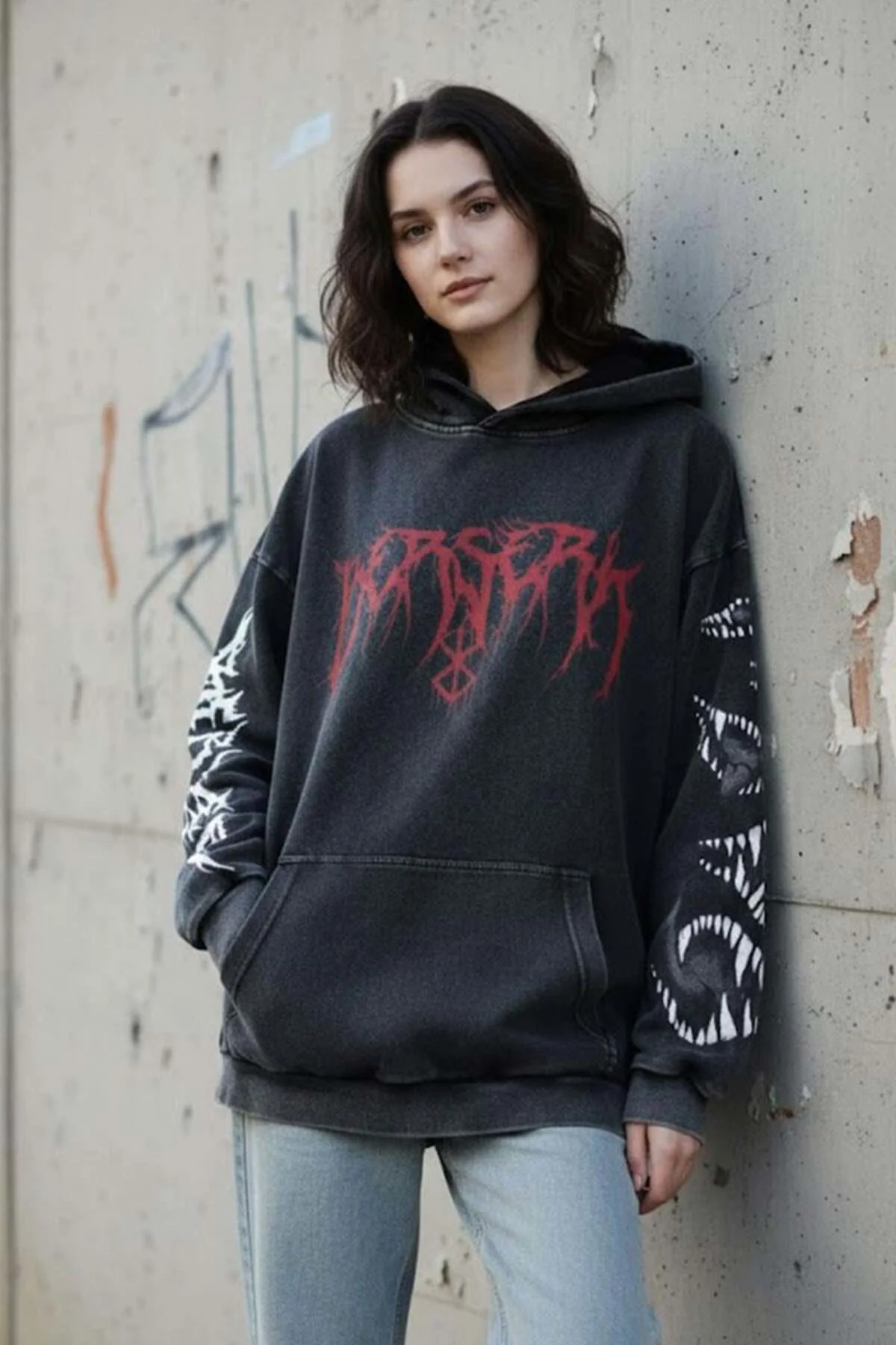 Anime Berserk No Guts No Glory Yıkamalı Kumaş Kapüşonlu Unisex Sweatshirt Anime Berserk No Guts No Glory Yıkamalı Kumaş Kapüşonlu Unisex Sweatshirt