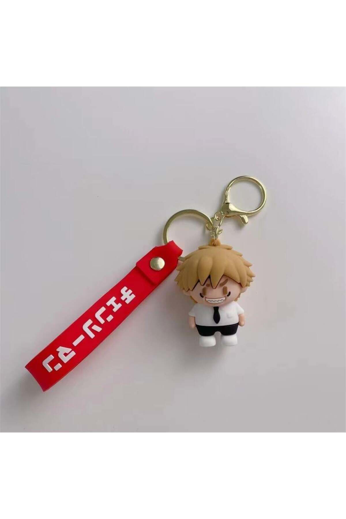 Köstebek Anime Chainsaw Man - Denji Mini Figür Silikon Anahtarlik