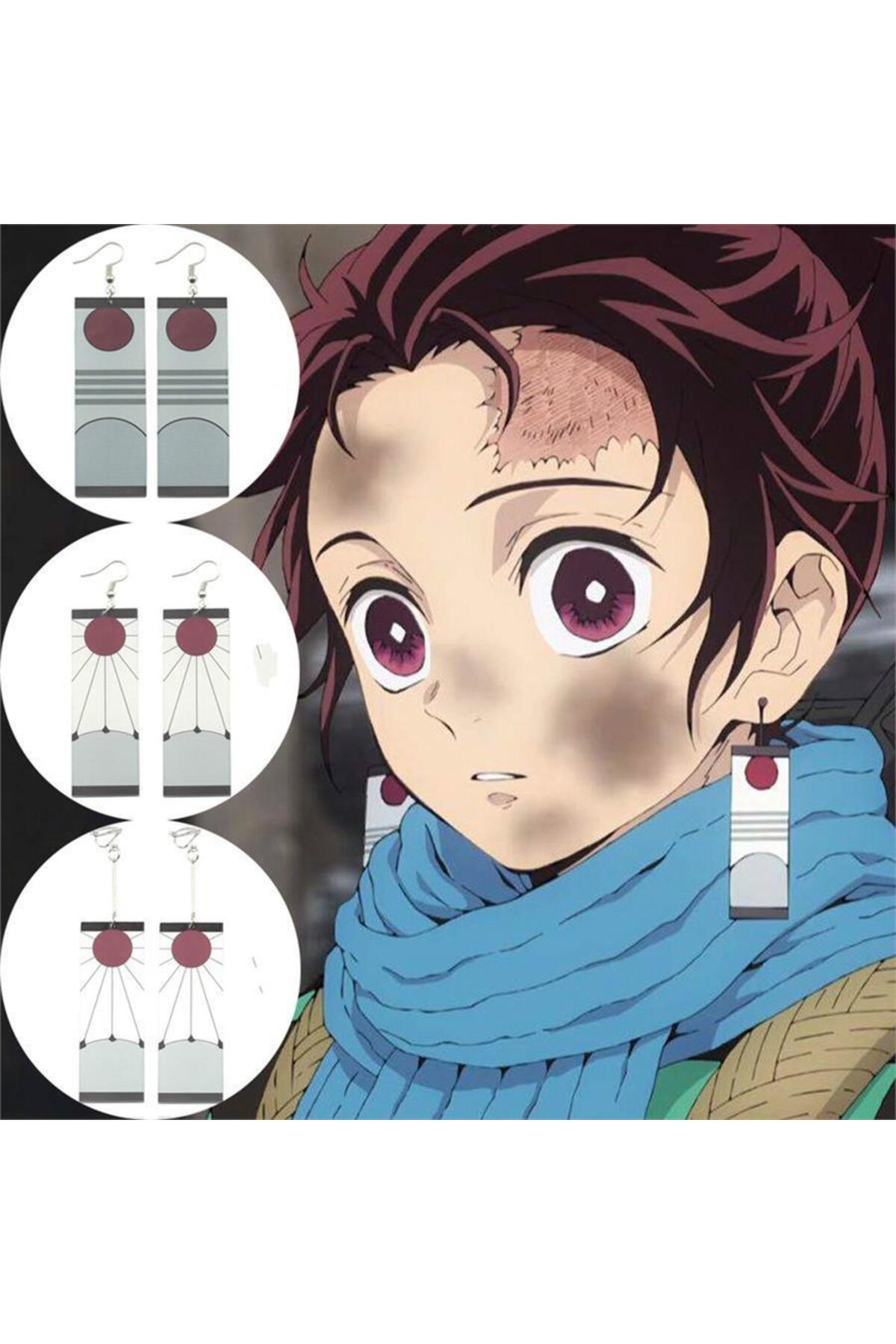 Anime Demon Slayer: Kimetsu No Yaiba Tanjiro Küpe
