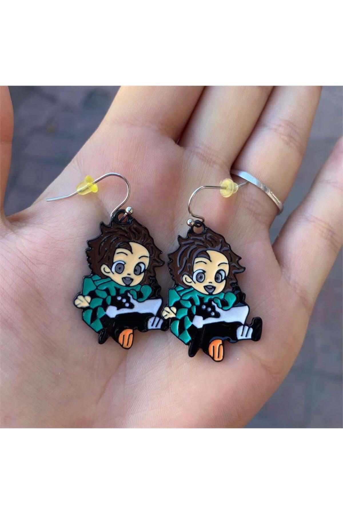 Anime Demon Slayer: Kimetsu No Yaiba Tanjiro Küpe