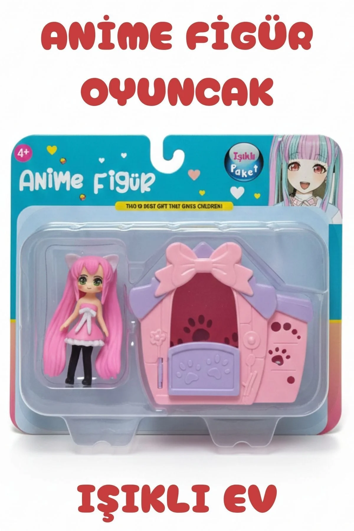 ANİME FİGÜR OYUNCAK IŞIKLI EV - Görsel 6