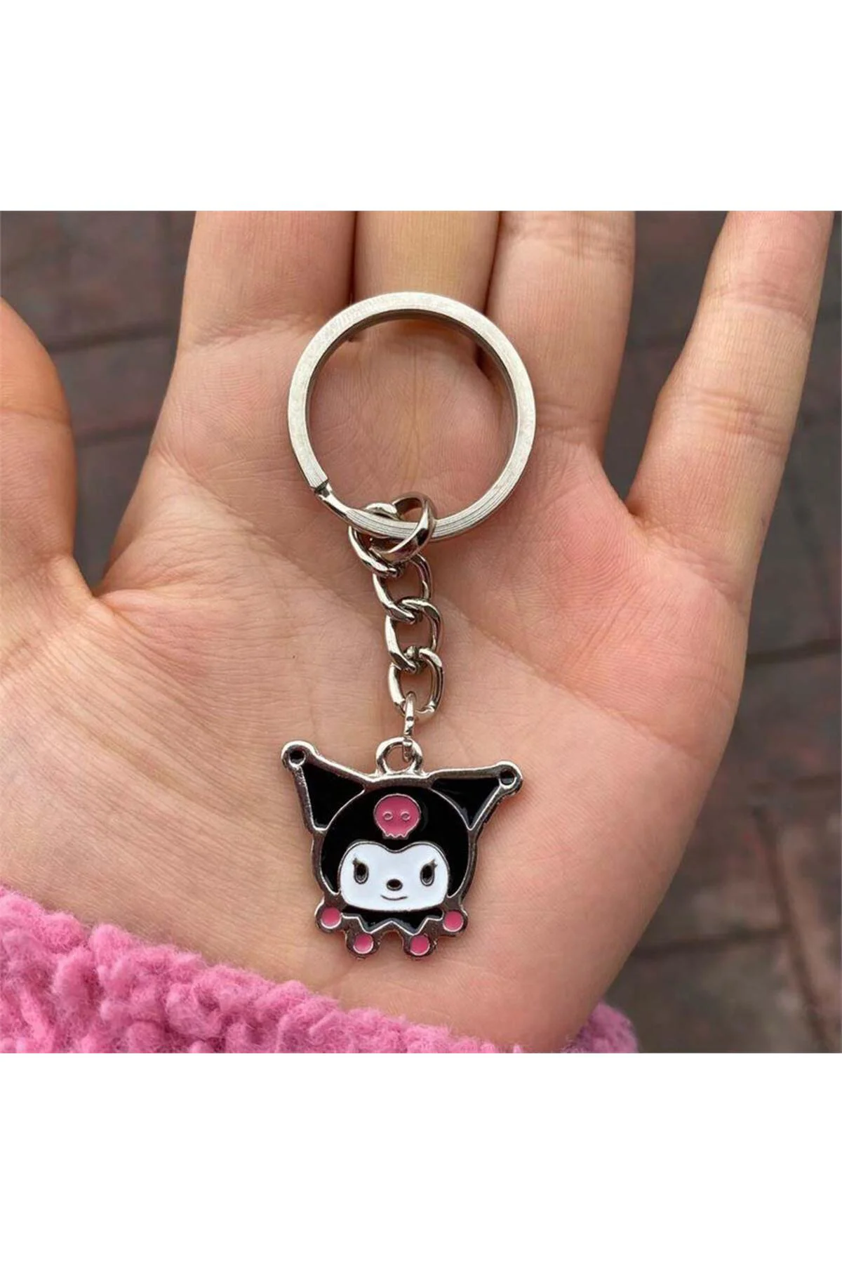 Anime Harajuku Face Of Kuromi Anahtarlık