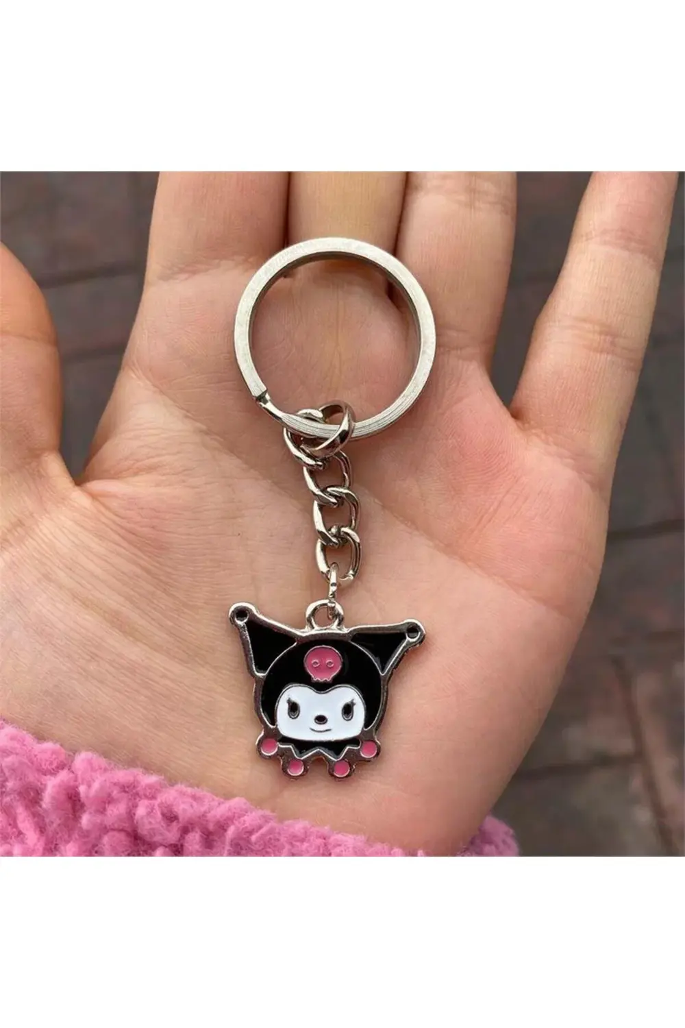 Anime Harajuku Face Of Kuromi Anahtarlık