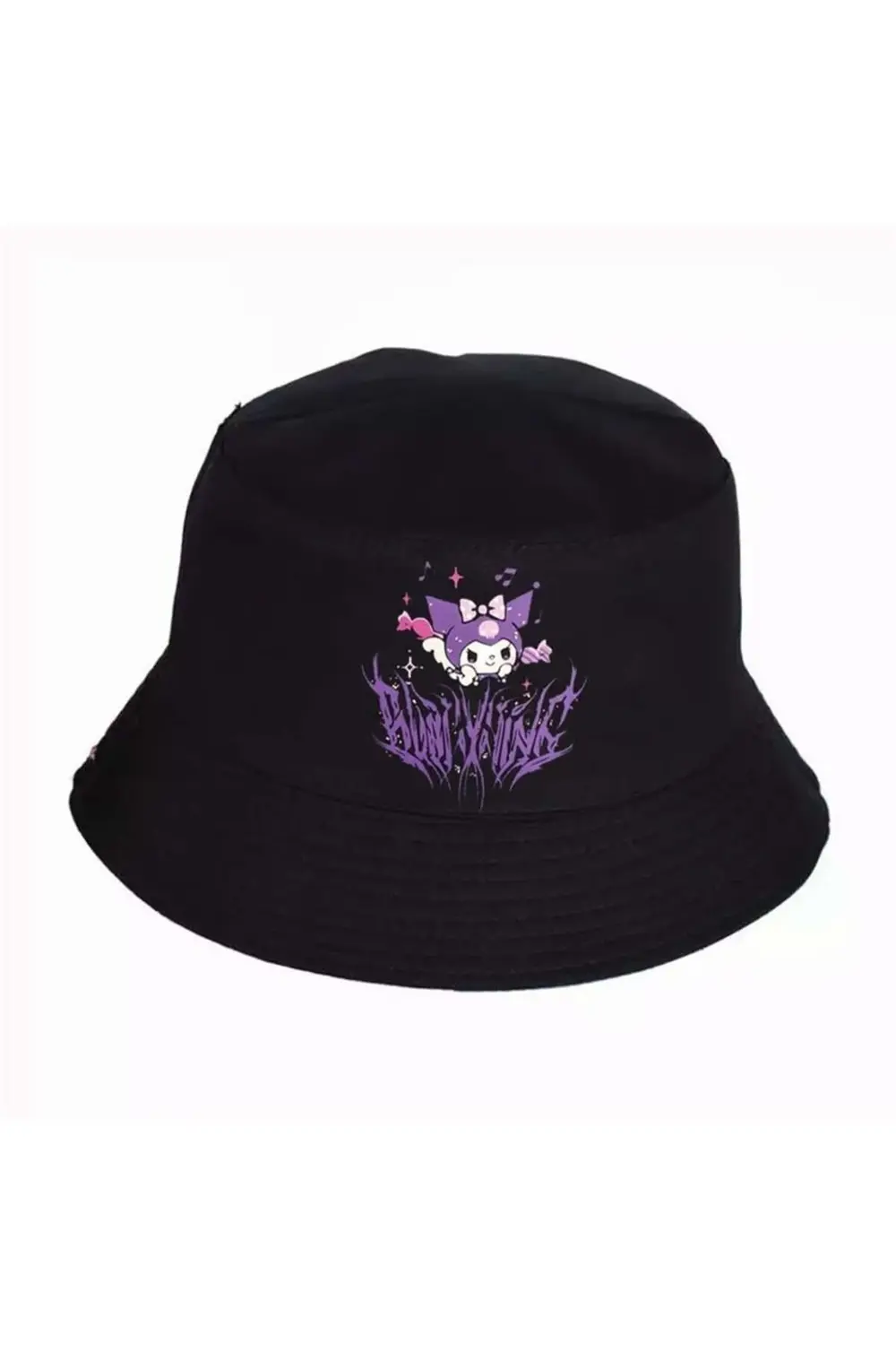 Anime Harajuku Kuromi Gotik Bucket Şapka