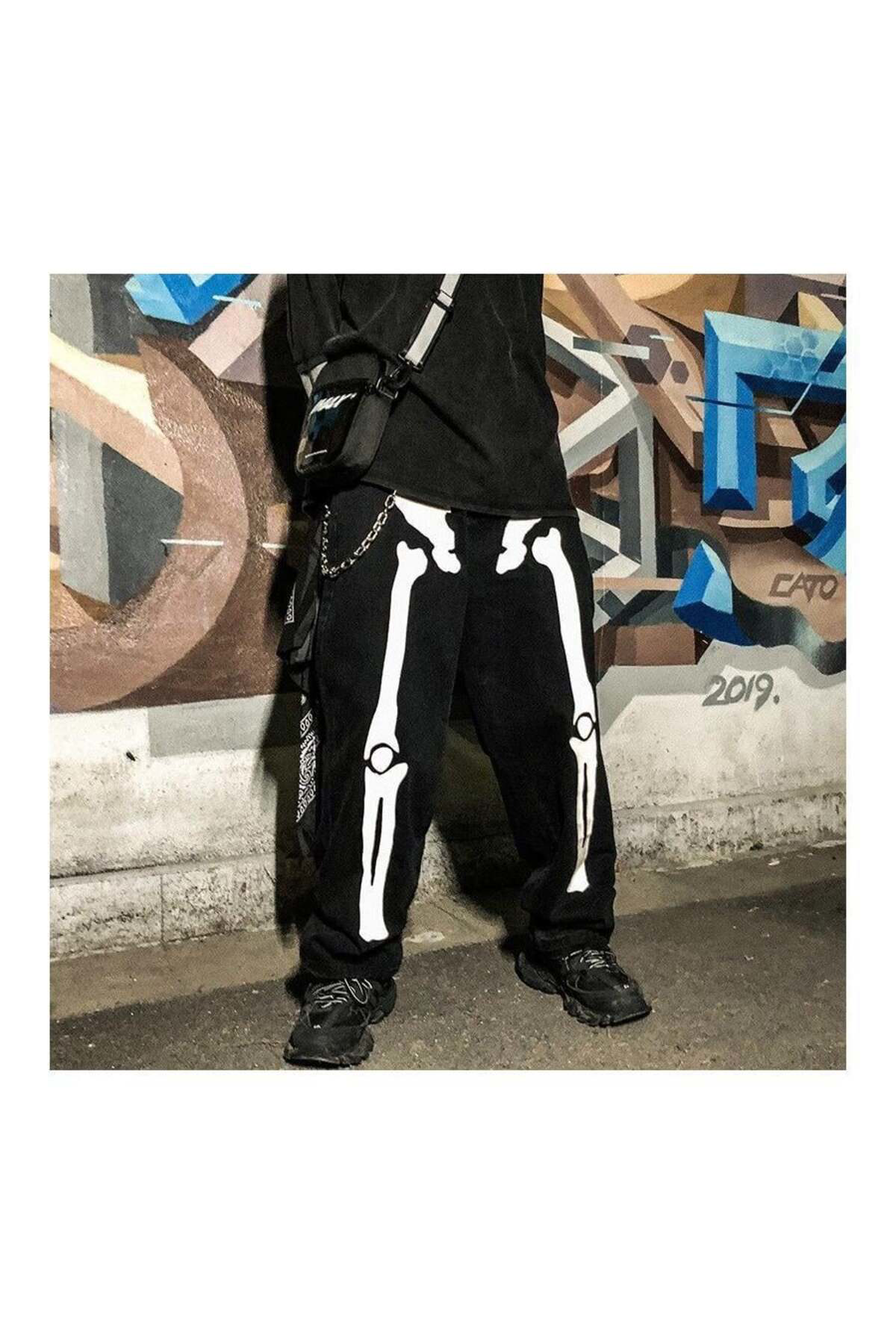 Köstebek Anime Harajuku Skeleton (Unisex) Eşofman