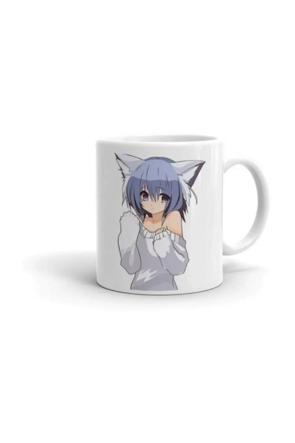 Anime Kedi Kız Baskılı Kupa