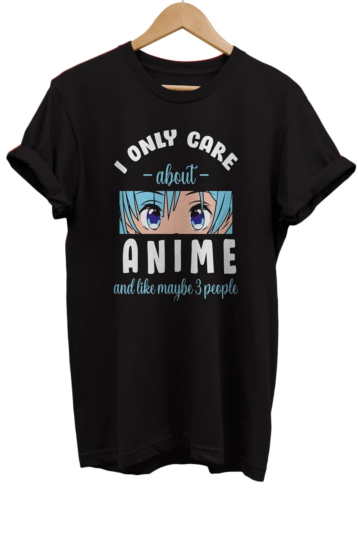 Anime Kız Baskılı %100 Pamuk Oversize T-shirt
