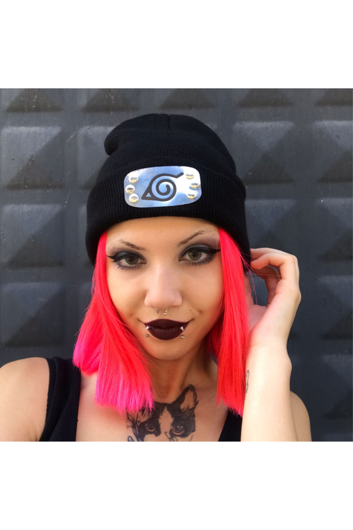 Köstebek Anime Naruto - Kakashi Hatake Metal İşlemeli Bere