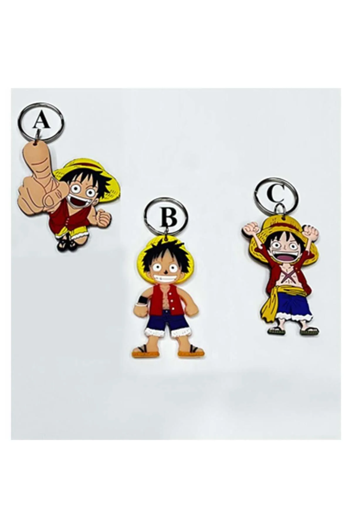 Anime One Piece Plastik Anahtarlıklar
