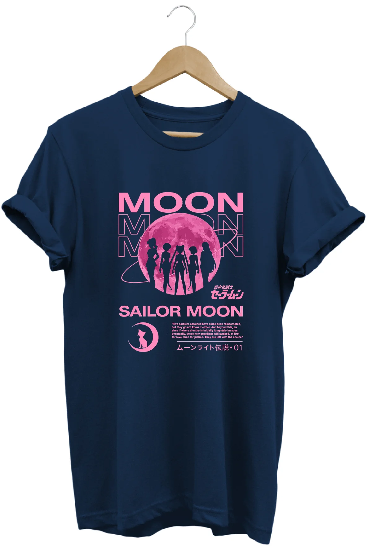 Anime Sailor Moon Usagi Baskılı Kadın %100 Pamuk Regular Fit Bisi