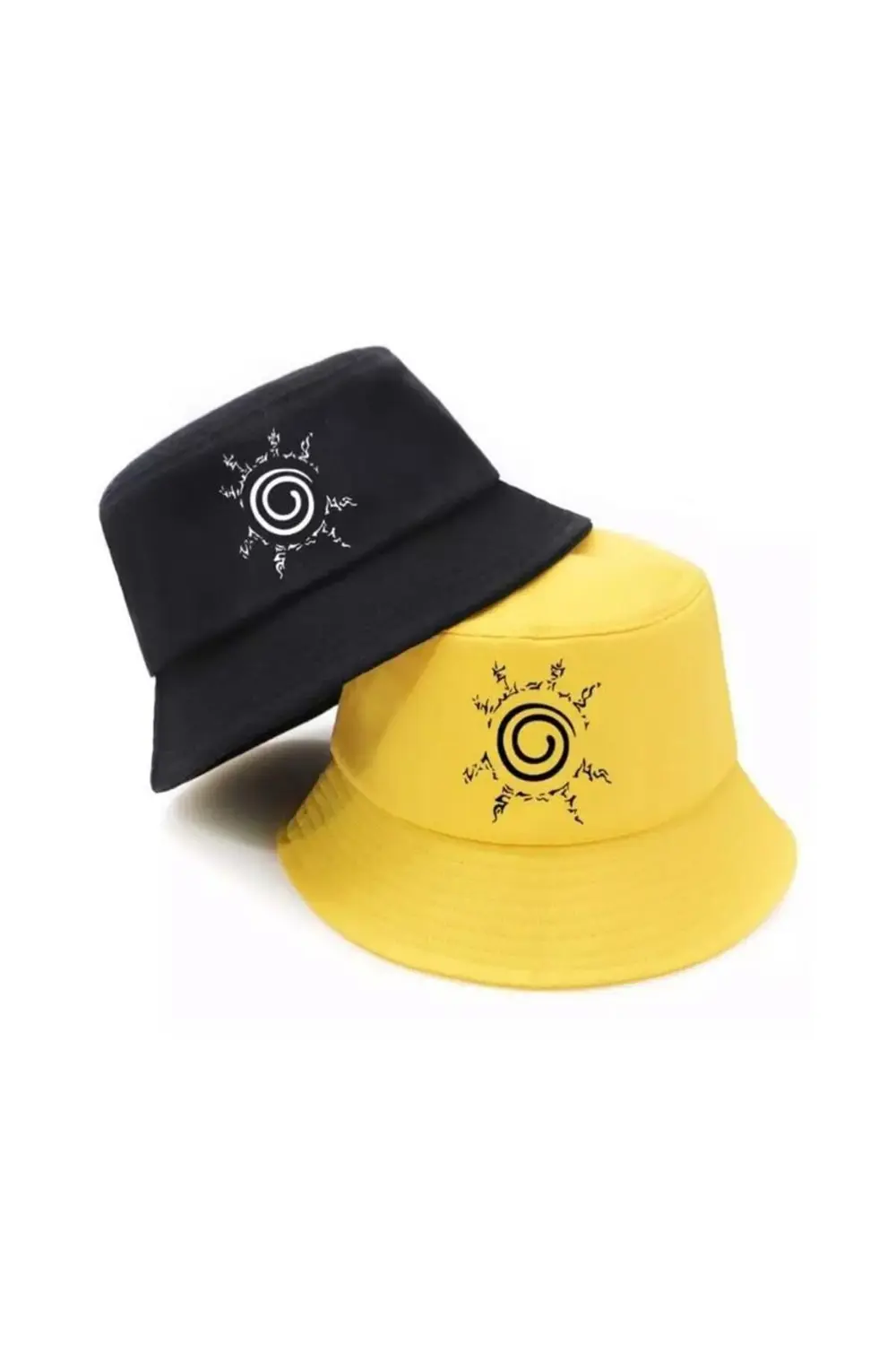 Anime Siyah Naruto Shippuden Logo Bucket Şapka