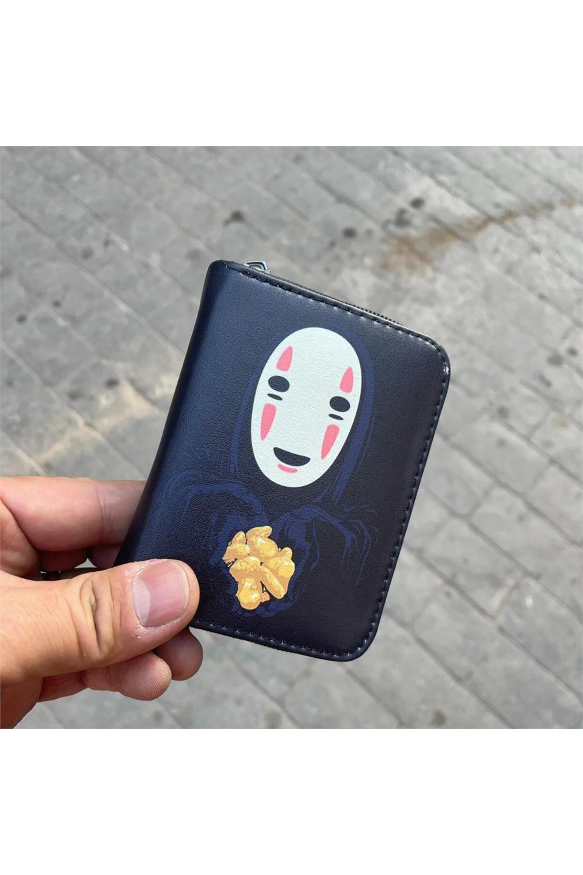 Anime Spirited Away No-Face Kısa Cüzdan Anime Spirited Away No-Face Kısa Cüzdan