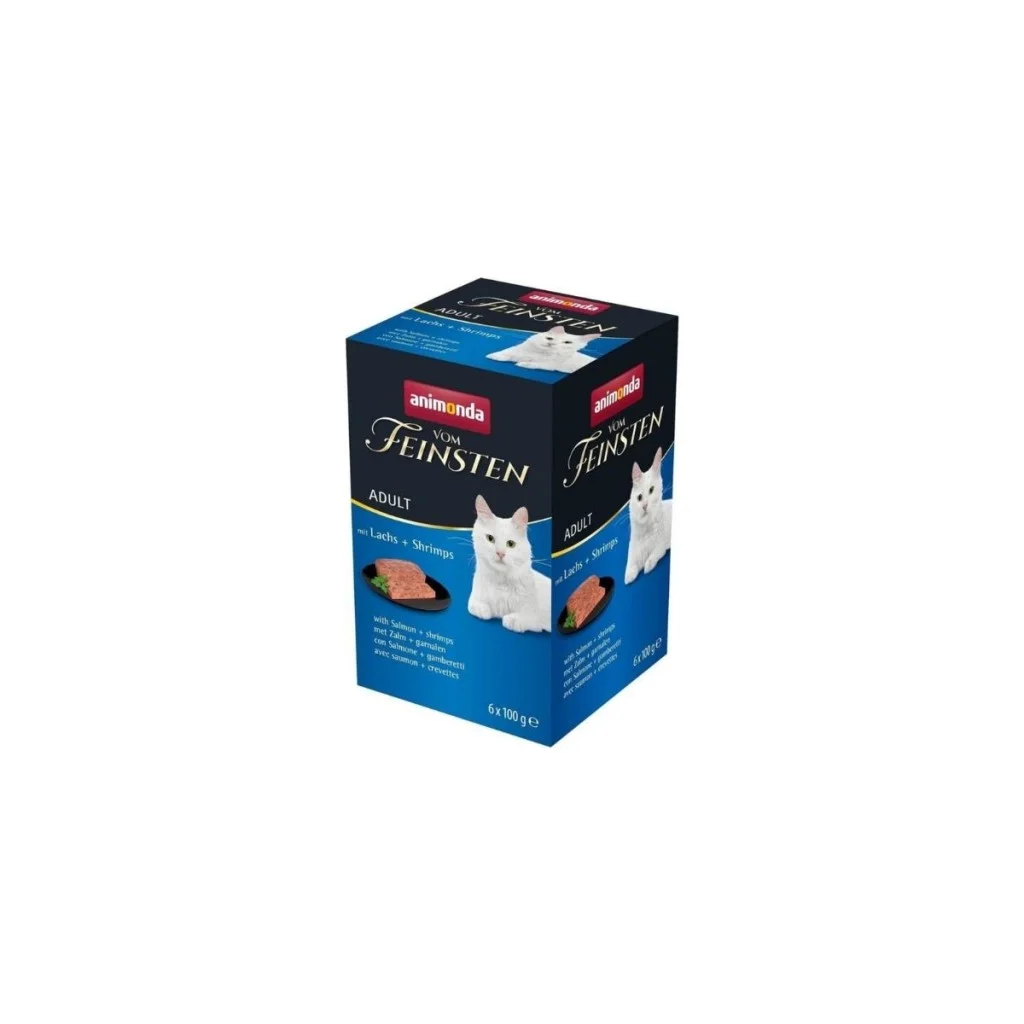 Animonda Vom Feinsten Somonlu ve Karidesli Yetişkin Kedi Konservesi 6x100gr Animonda Vom Feinsten Somonlu ve Karidesli Yetişkin Kedi Konservesi 6x100gr