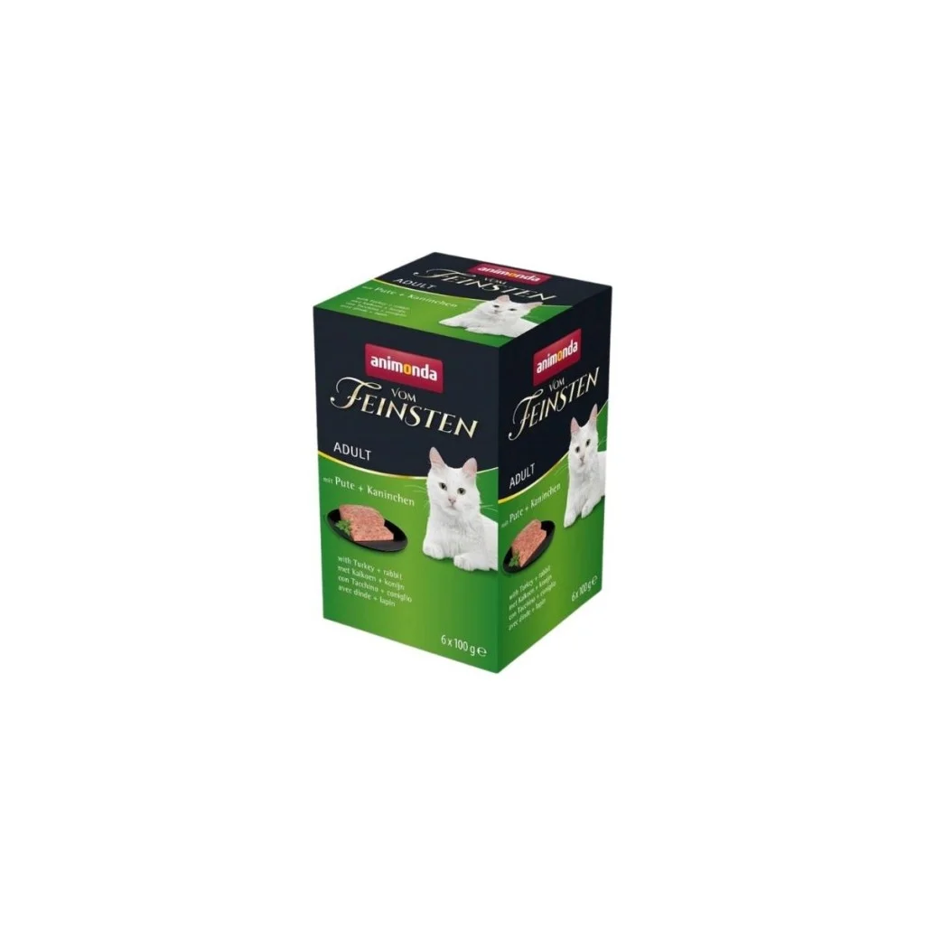 Animonda Vom Feinsten Hindili ve Tavşanlı Yetişkin Kedi Konservesi 6x100gr
