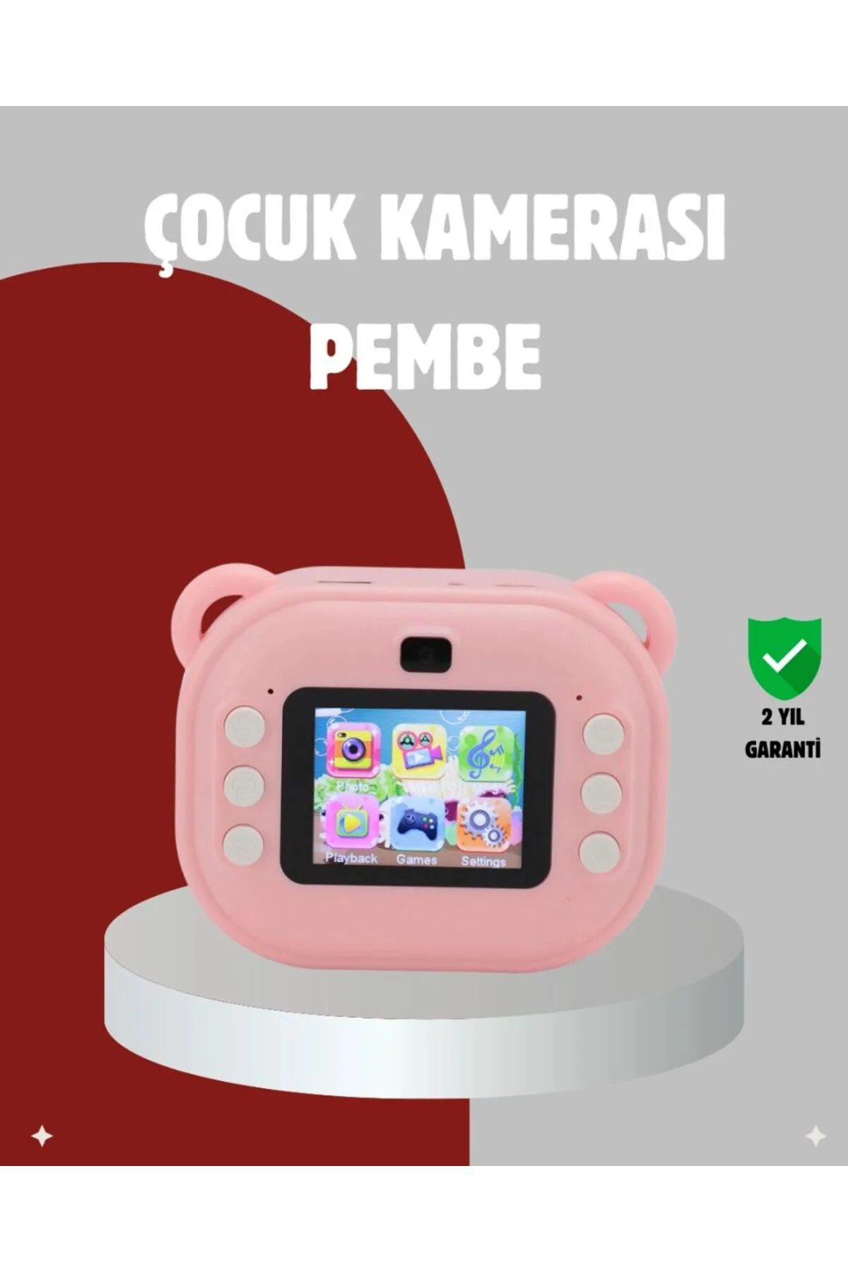 Anında Baskı Özellikli Çocuk Kamerası – 24mp Hd Çift Lens, 32gb H