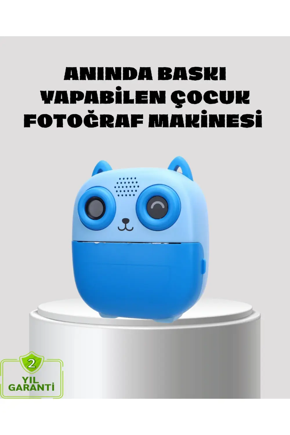 Anında Baskı Özellikli Çocuk Kamerası 48MP 1080P Çift Lens 32GB D