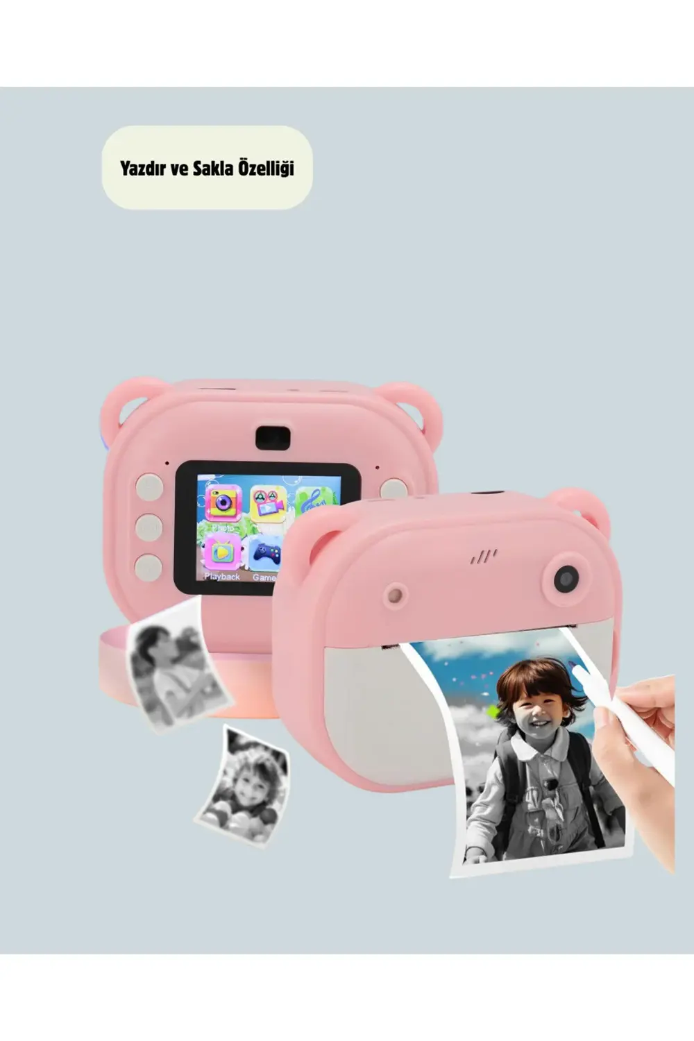 Anında Baskı Özellikli Şipşak Kamera 24MP HD Çift Lensli ve 32GB