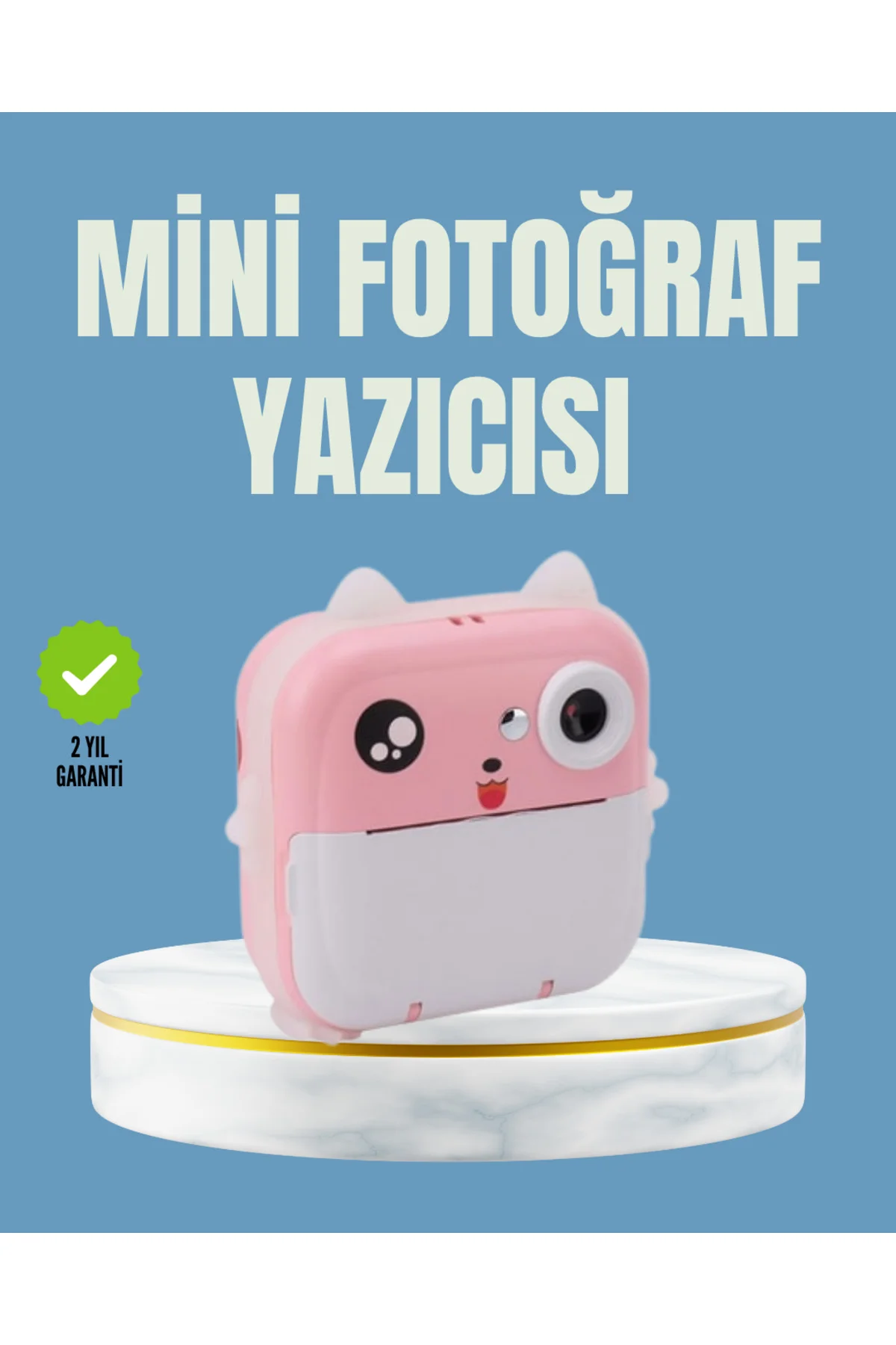 Anında Baskı ve Yüksek Çözünürlüklü Çift Lensli Fotoğraf Makinesi
