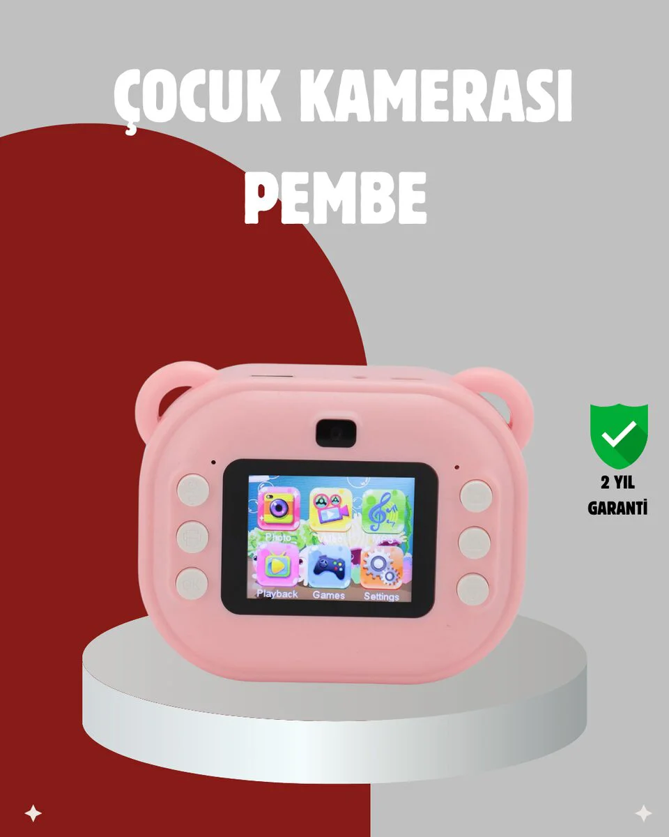 Anında Baskılı Çocuk Kamera: 24MP HD, 32GB Hafıza ve Oyun Modu ile Unutulmaz Anılar