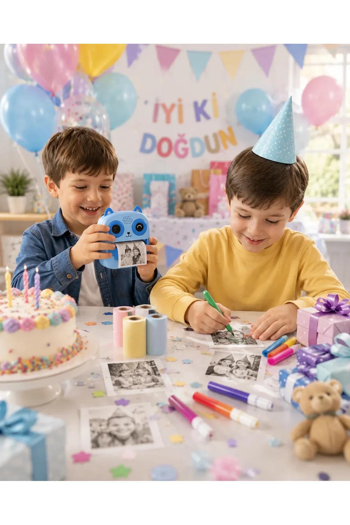 Anında Fotoğraf Basan Çocuk Kamerası Eğitici ve Eğlenceli Termal Yazıcılı Anında Fotoğraf Basan Çocuk Kamerası Eğitici ve Eğlenceli Termal Yazıcılı