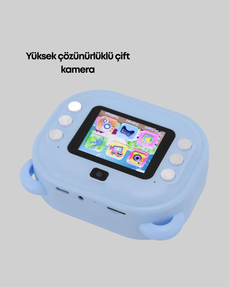 Anında Fotoğraf Yazdırma Kameraı 24MP Çift Lens 32GB - Termal Baskılı