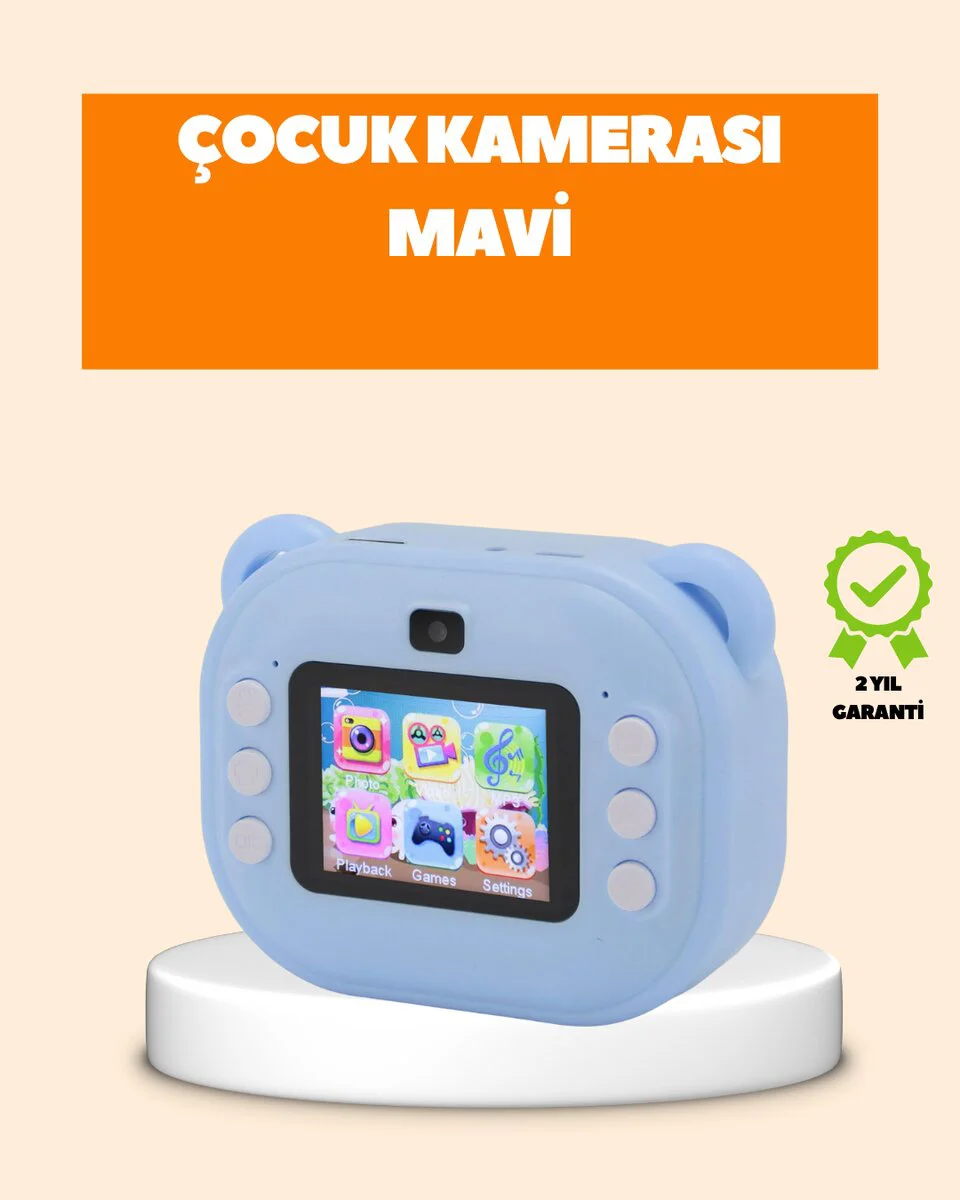 Anında Fotoğraf Yazdırma Kameraı 24MP Çift Lens 32GB - Termal Baskılı