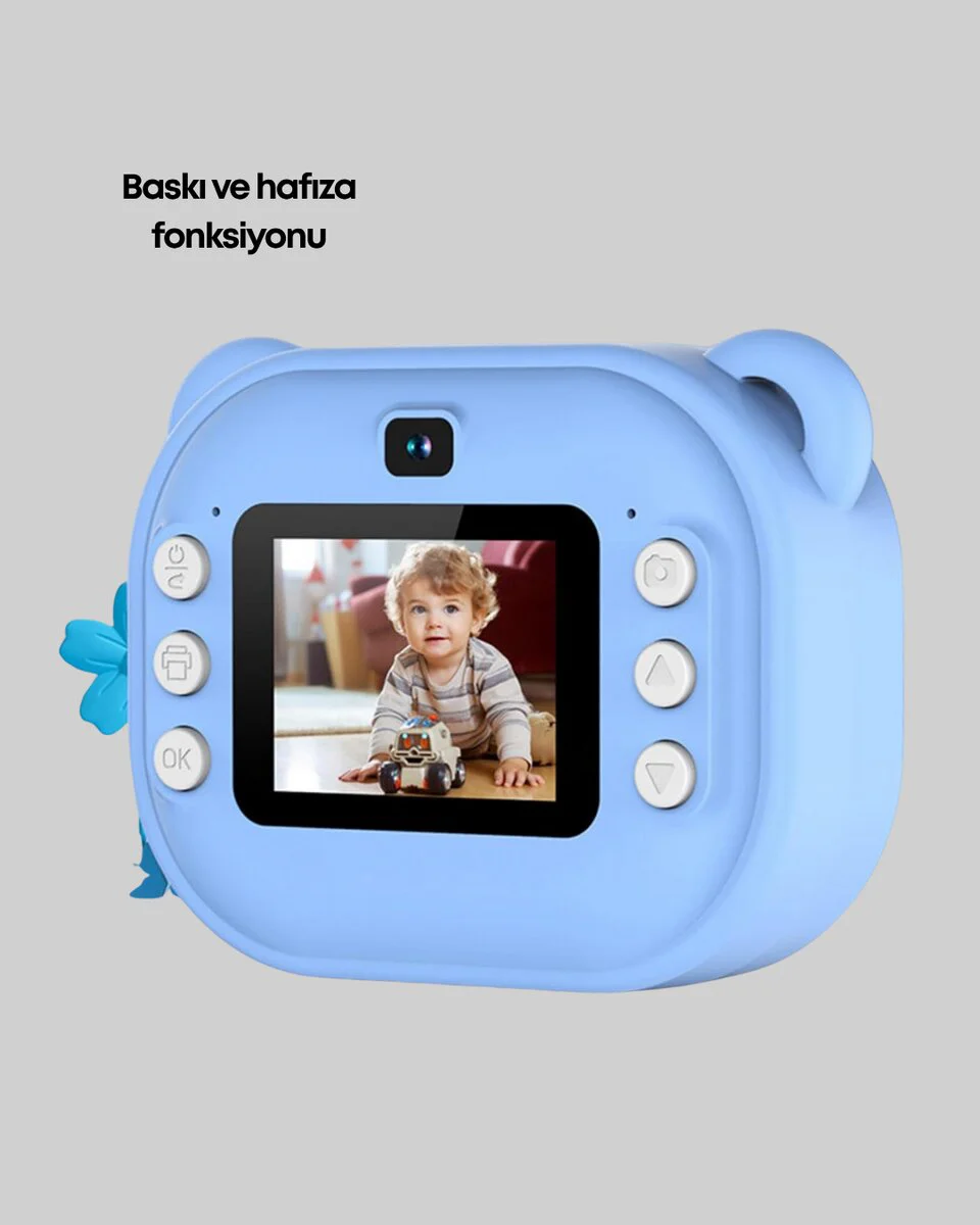 Anında Fotoğraf Yazdırma Kameraı 24MP Çift Lens 32GB - Termal Baskılı