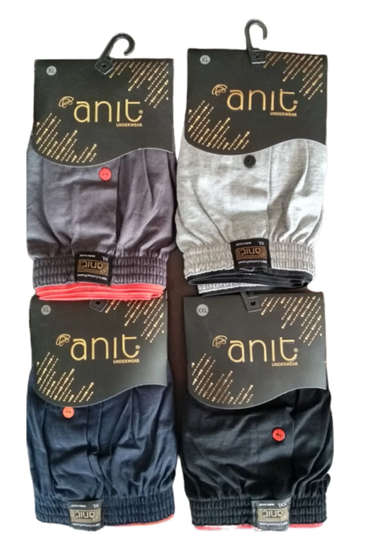 Anıt 1146 Erkek Penye Düz Boxer Çok Renkli 6'lı Paket