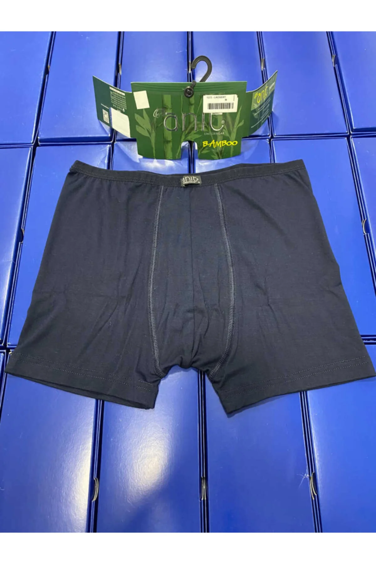 Anıt 1273 Erkek Bambu Düz Renk Boxer Gri