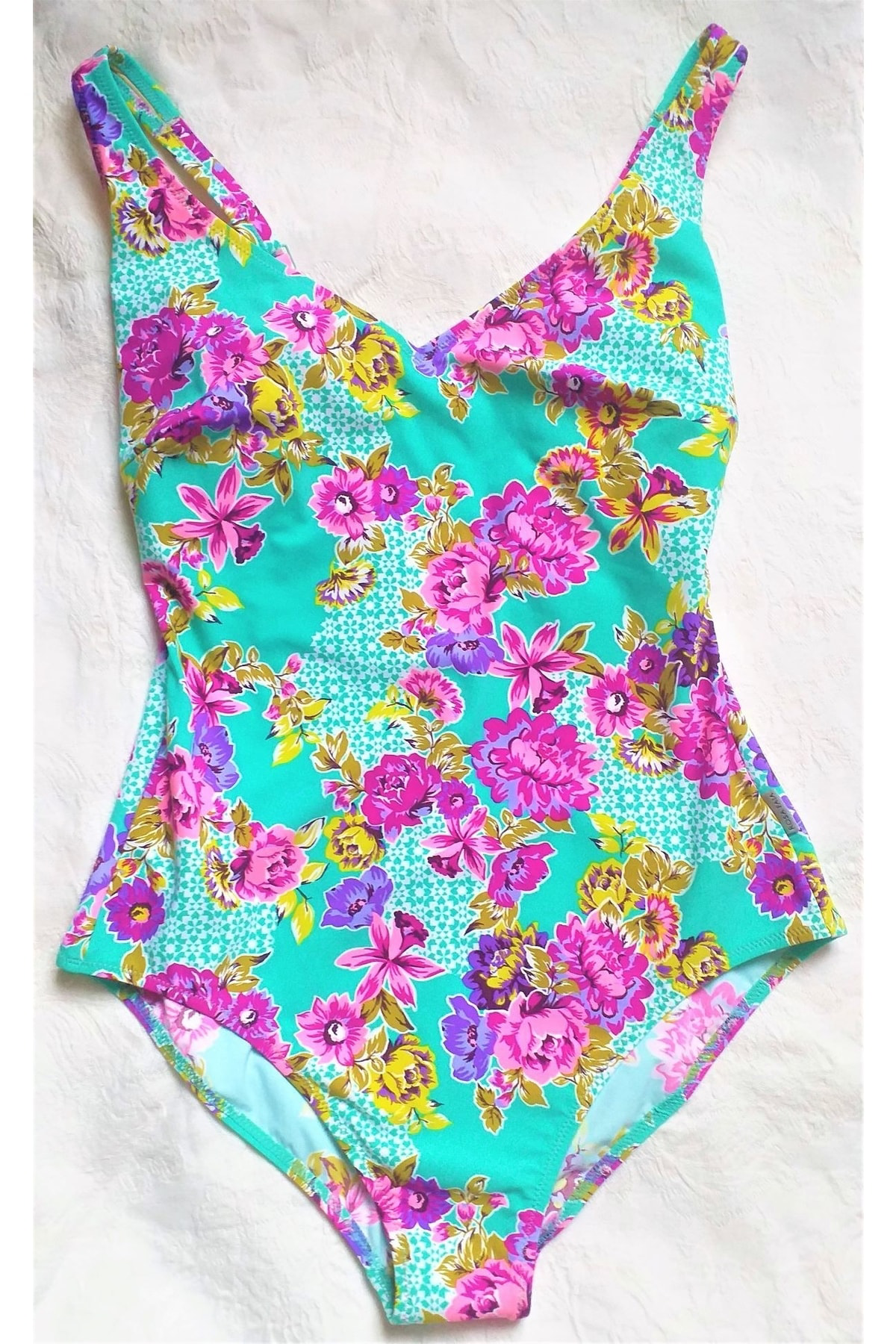 Rosa Faia Anita Çiçekli Kadın Mayo Yeşil