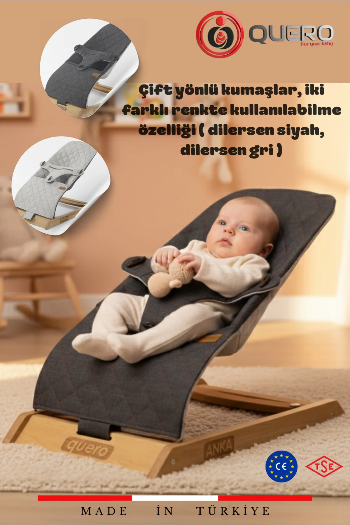 Anka Ahşap Çift Sallanır Ana Kucağı, Yaylanır Ana Kucağı, Çift Yö