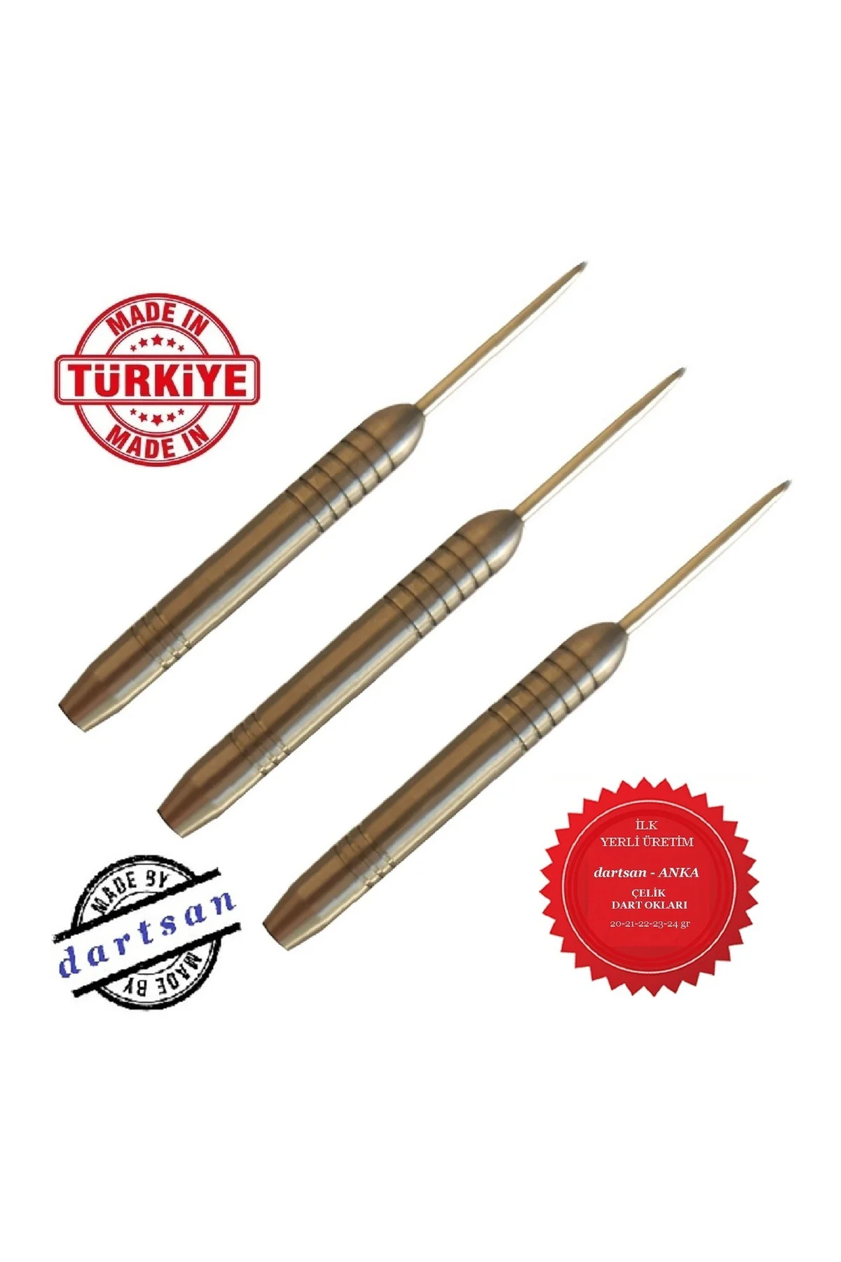 Anka Ilk Türk Malı Çelik Dart Oku 23gr - Görsel 2
