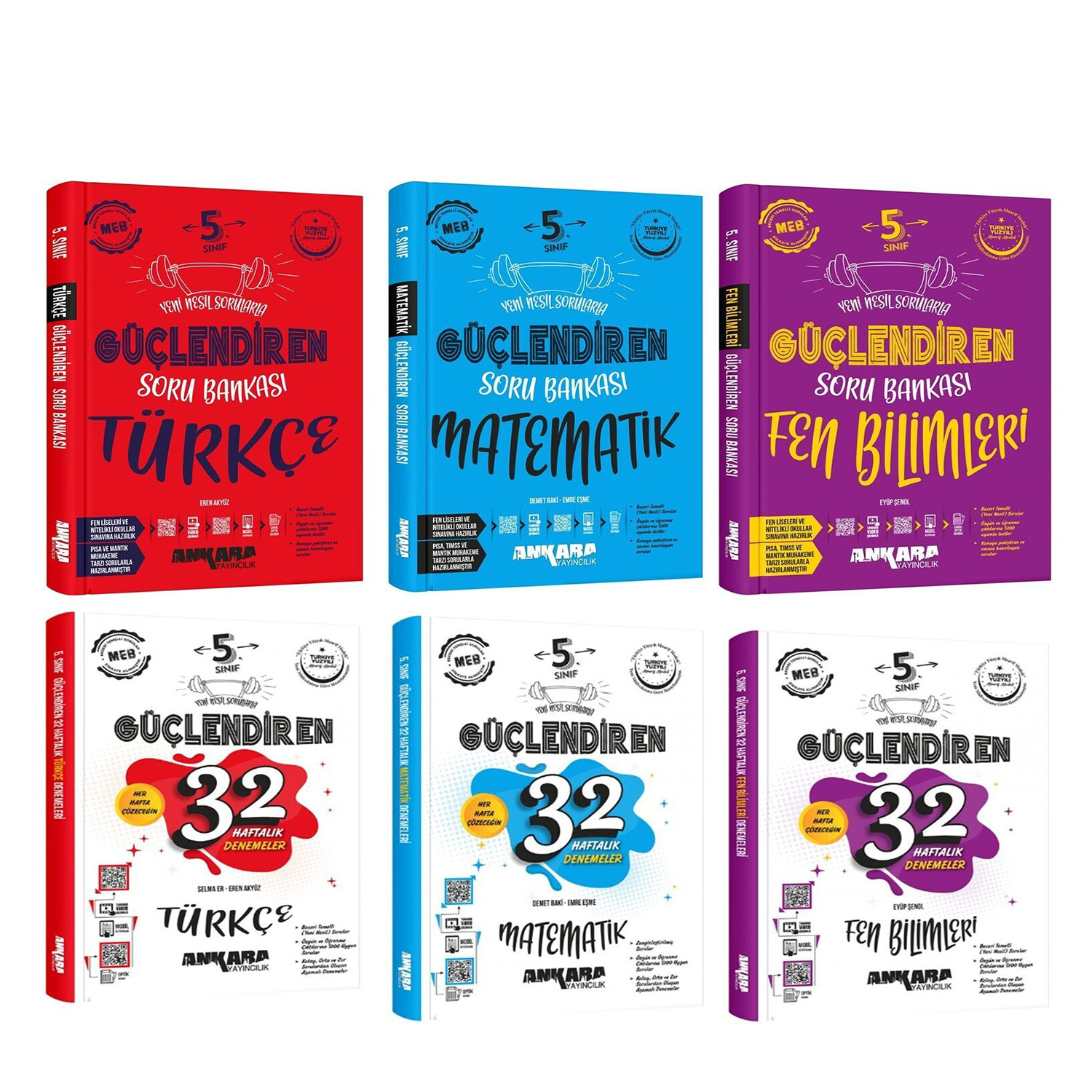 Ankara Yayıncılık Ankara 5.Sınıf Türkçe Matematik Ve Fen Bilimleri Güçlendiren Soru