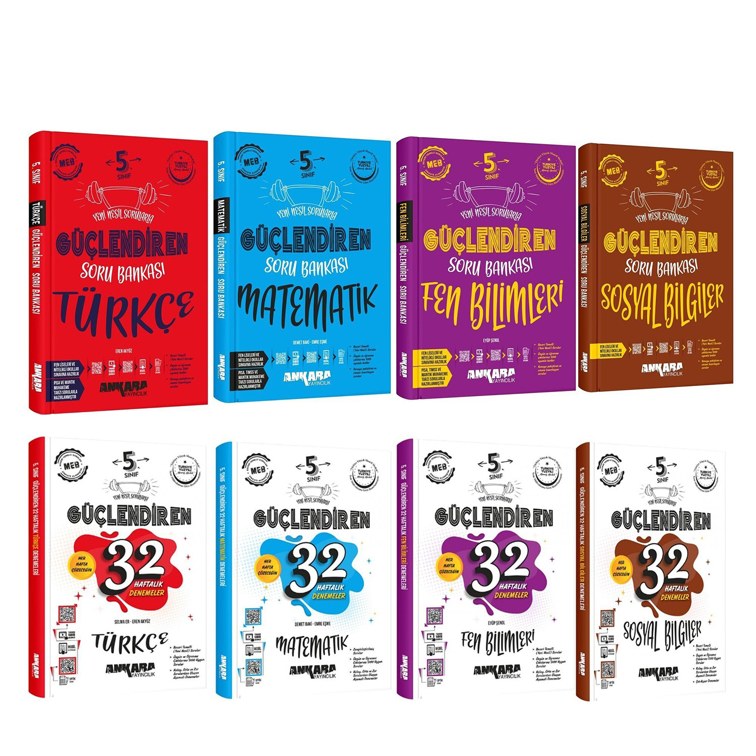 Ankara Yayıncılık 5.Sınıf Türkçe Matematik Sosyal ve Fen Bilimler