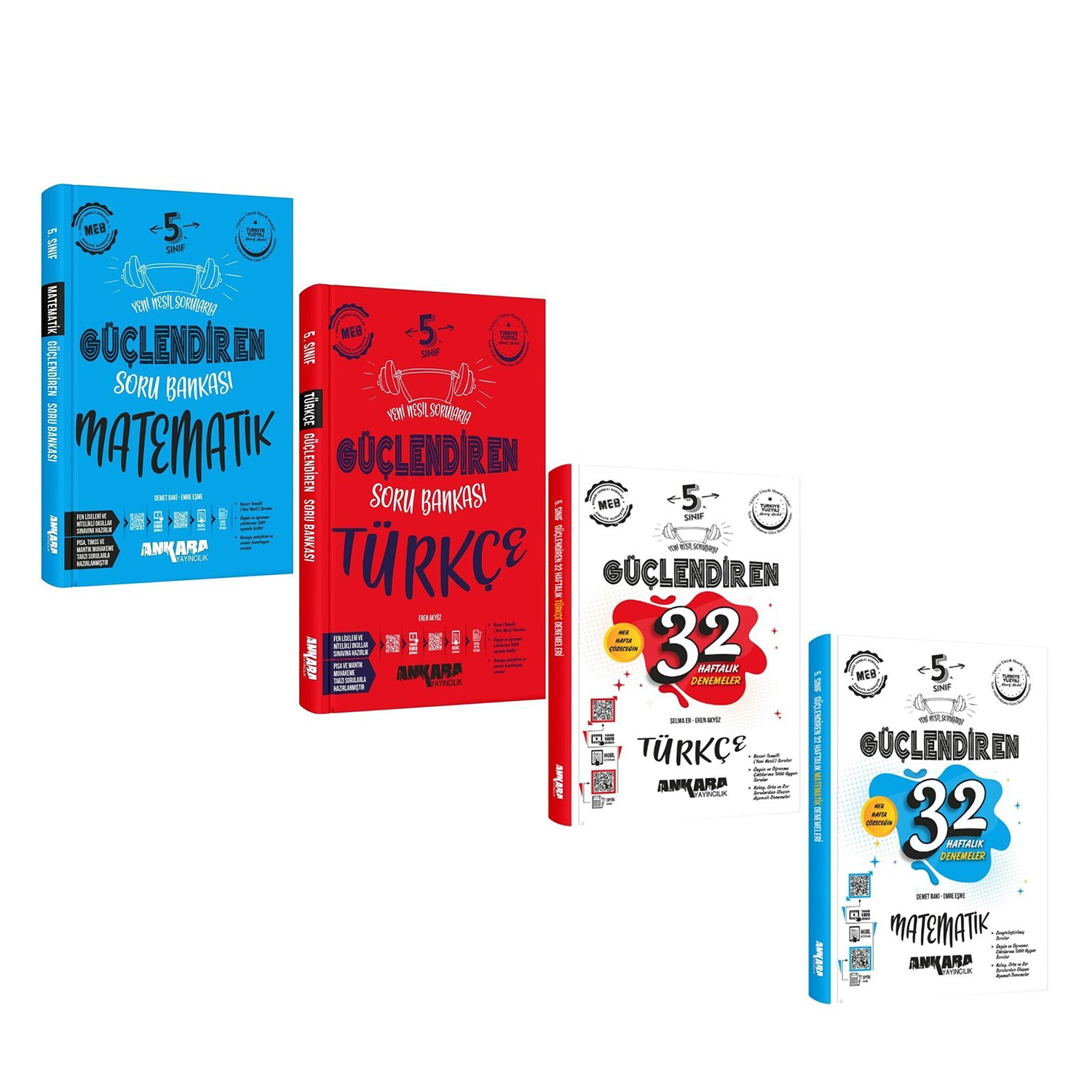 Ankara Yayıncılık 5.Sınıf Türkçe ve Matematik Güçlendiren Soru Ba