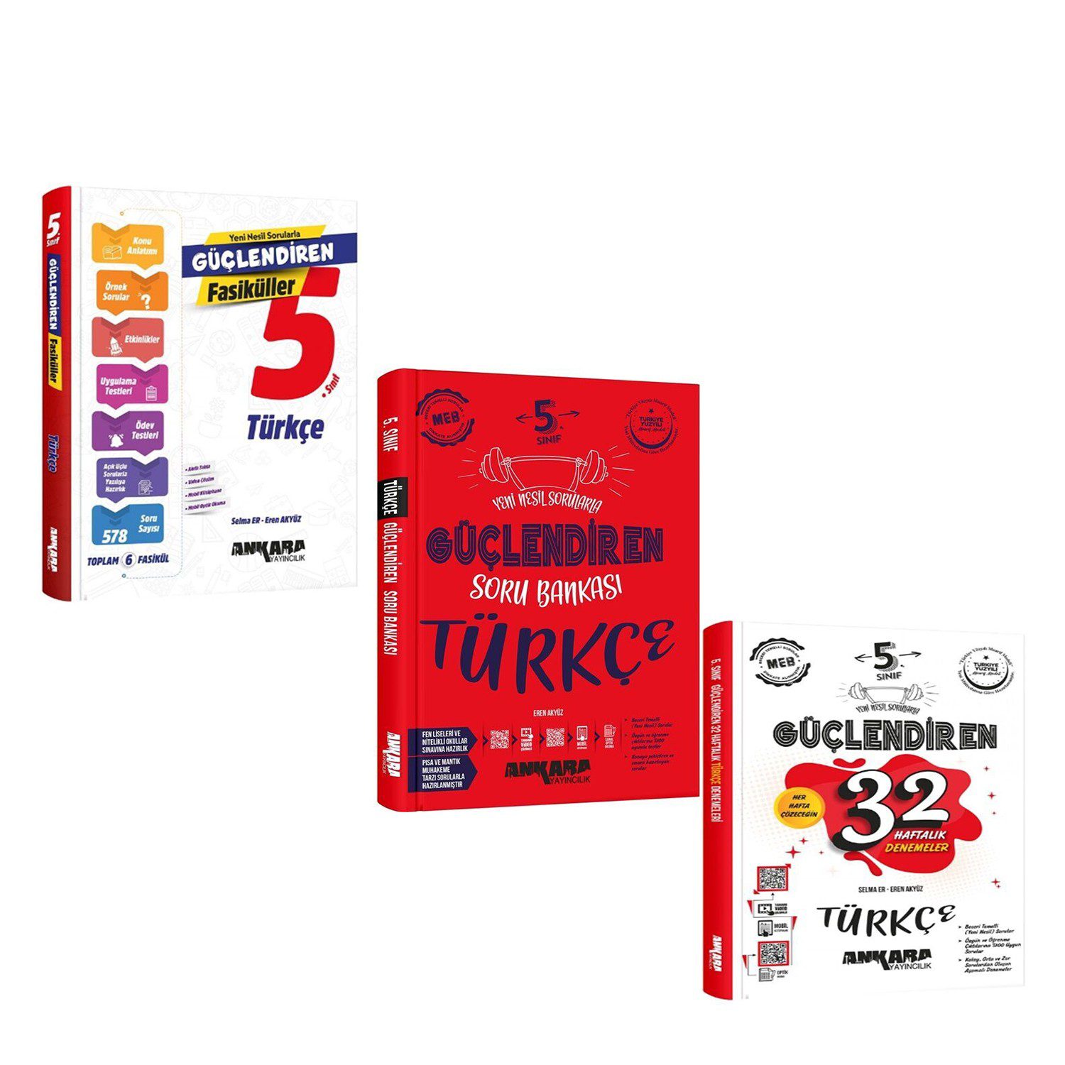 Ankara Yayıncılık 5.Sınıf Türkçe Güçlendiren Fasikül Seti Soru Ba