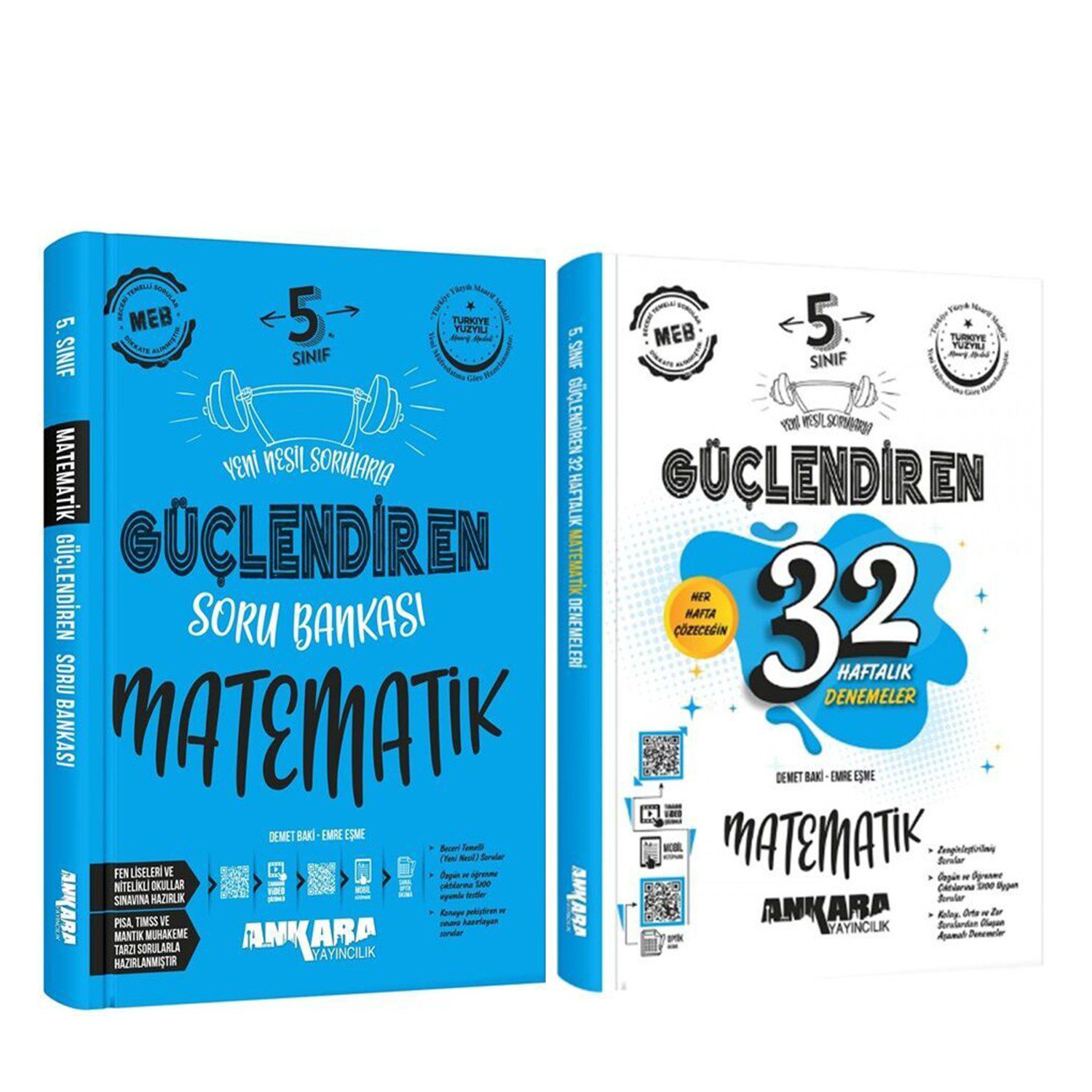 Ankara Yayıncılık 5.Sınıf Matematik Güçlendiren Soru Bankası ve 3