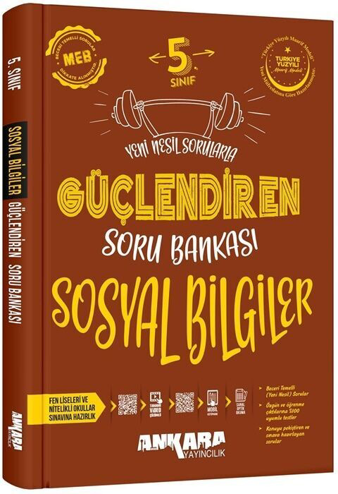 Ankara Yayıncılık 5. Sınıf Sosyal Bilgiler Güçlendiren Soru Banka