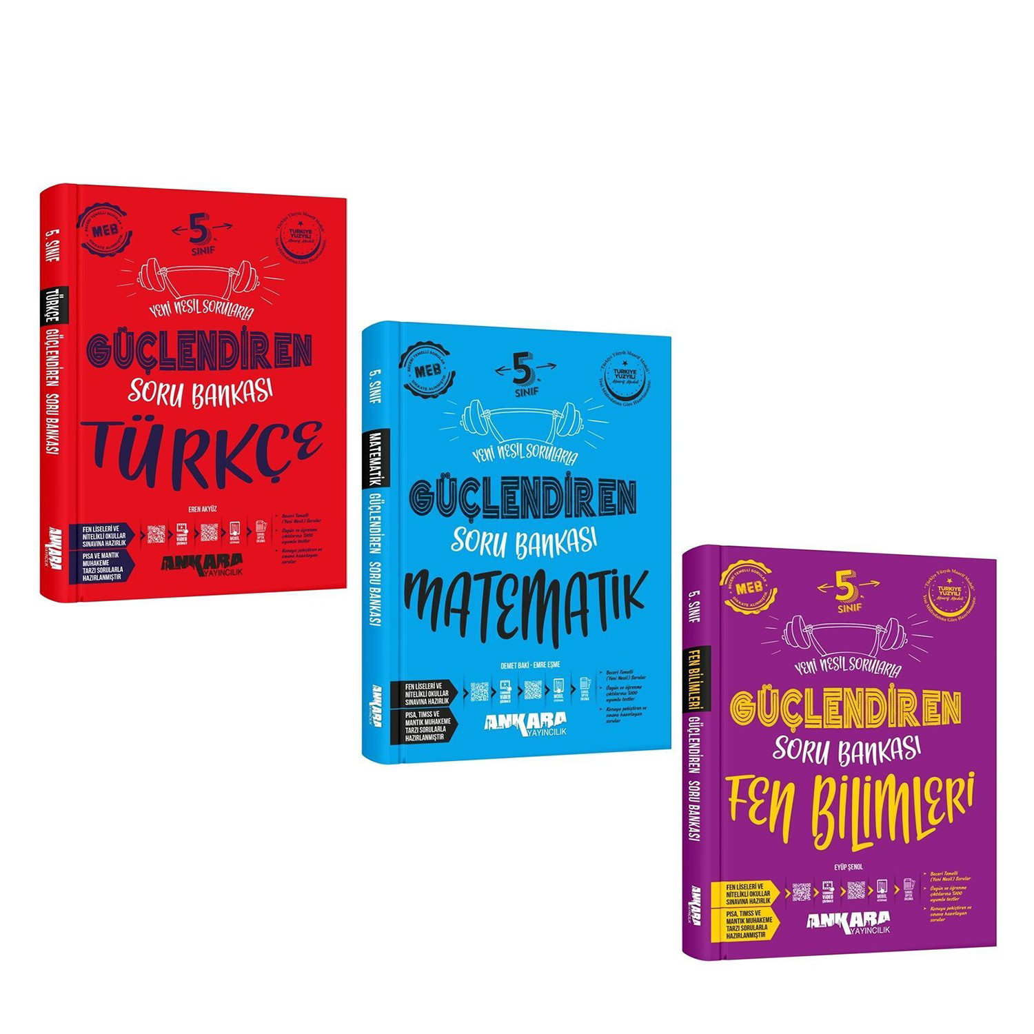 Ankara Yayıncılık 5.Sınıf Türkçe Matematik ve Fen Bilimleri Güçle